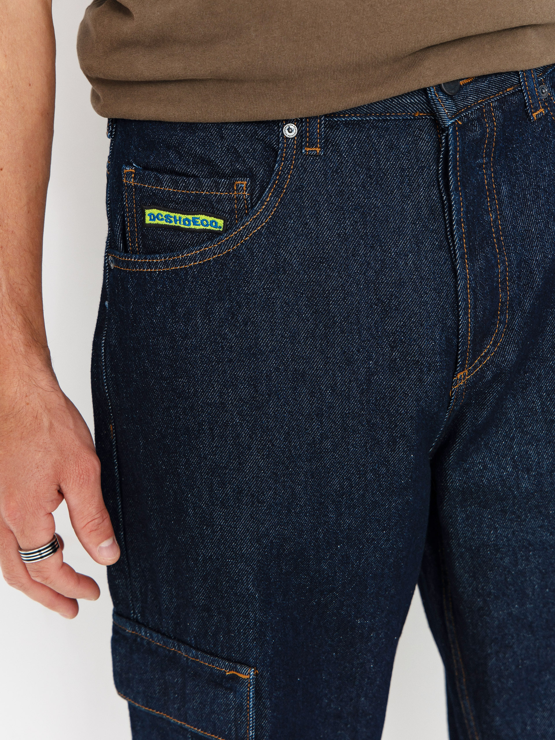 Spodnie DC Worker Baggy Denim Cargo (dark denim)