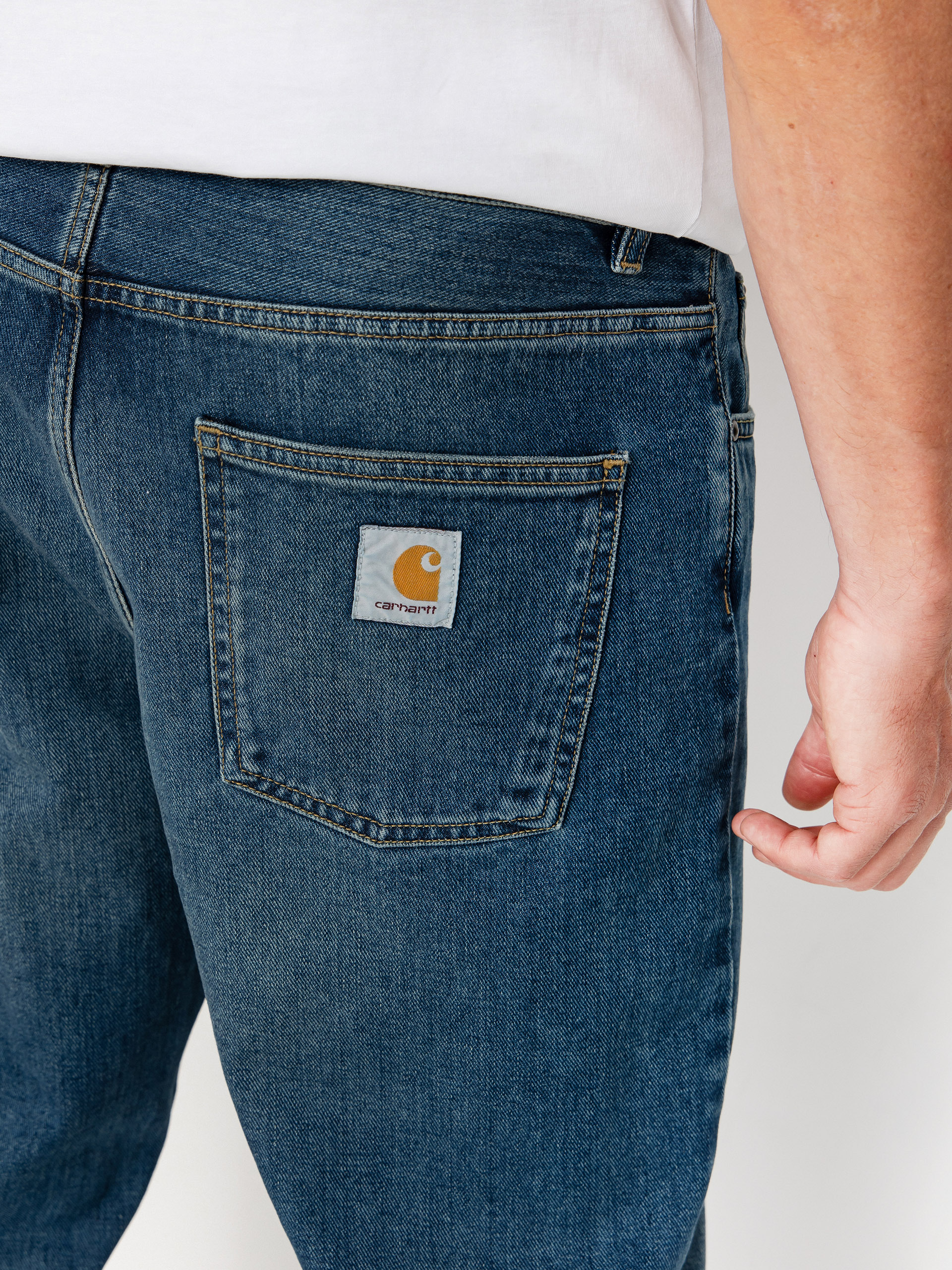 Spodnie Carhartt WIP Newel (blue/dark used wash)