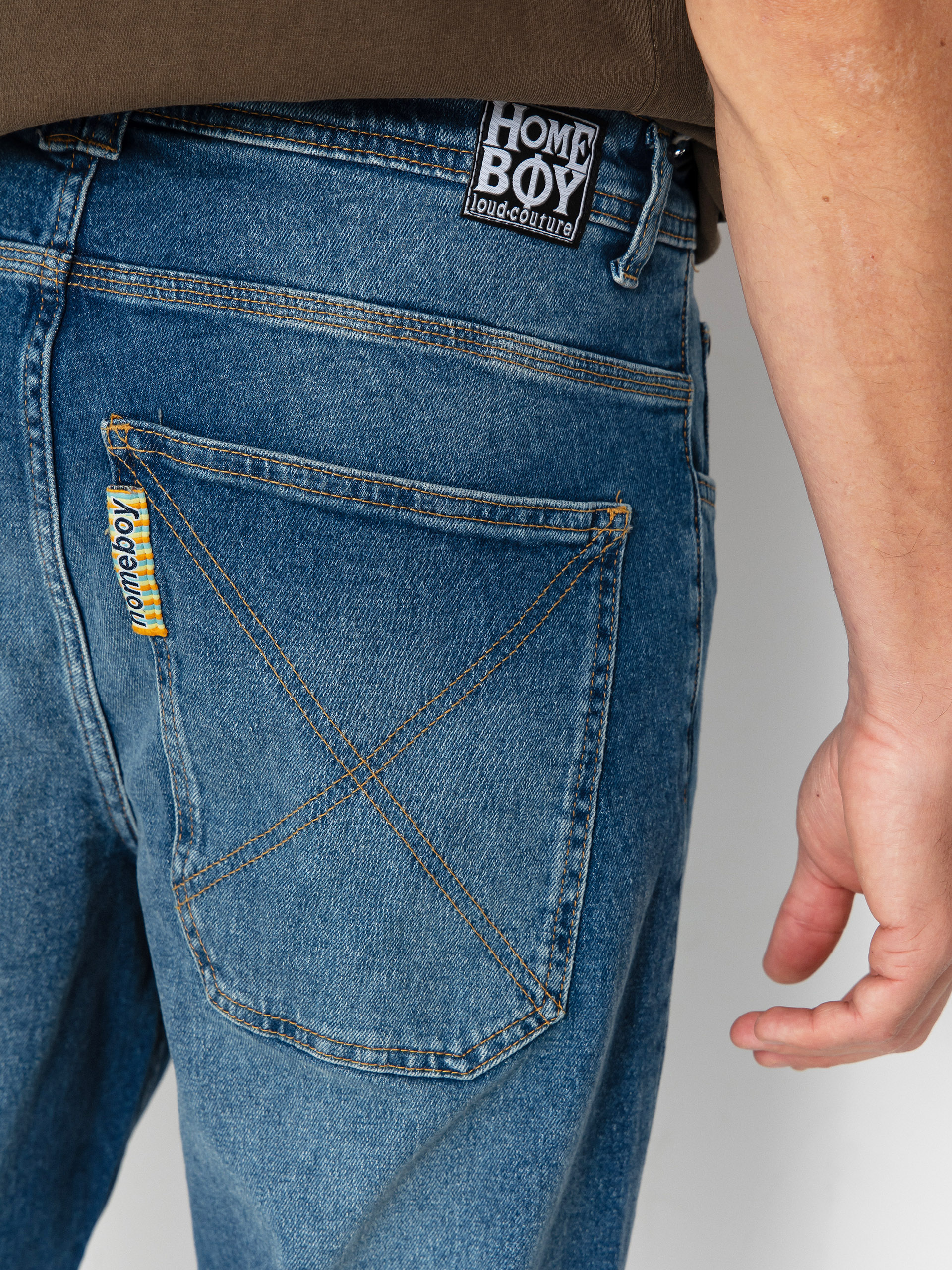 Spodnie Homeboy X Tra Baggy Wiskers Denim (vintage blue)