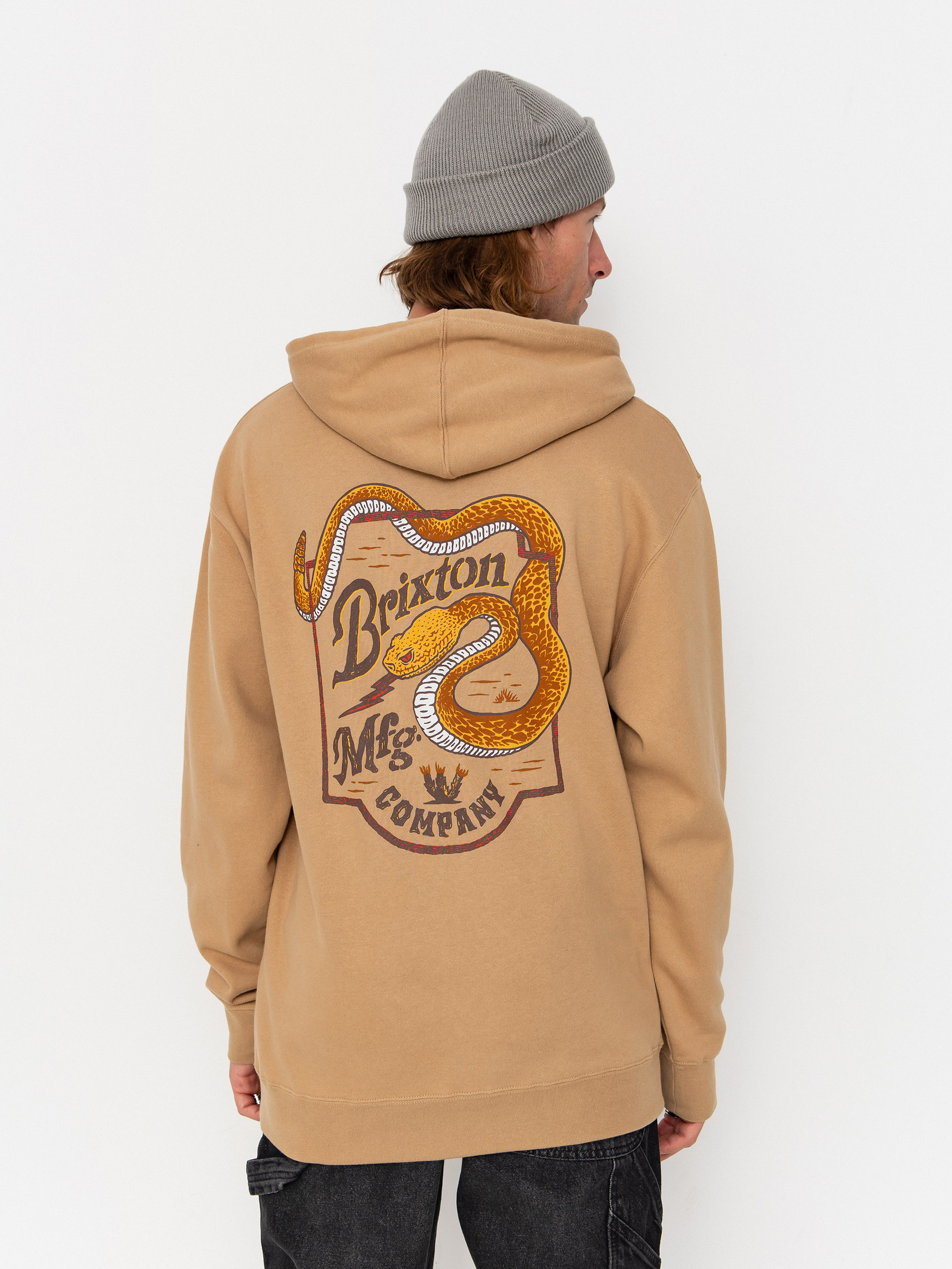 Bluza z kapturem Brixton Rothwell HD (sand)