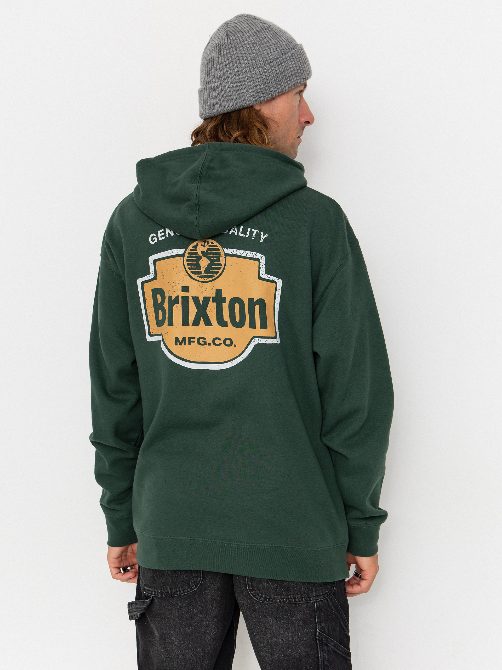 Bluza z kapturem Brixton Genuine Quality HD (night sage)