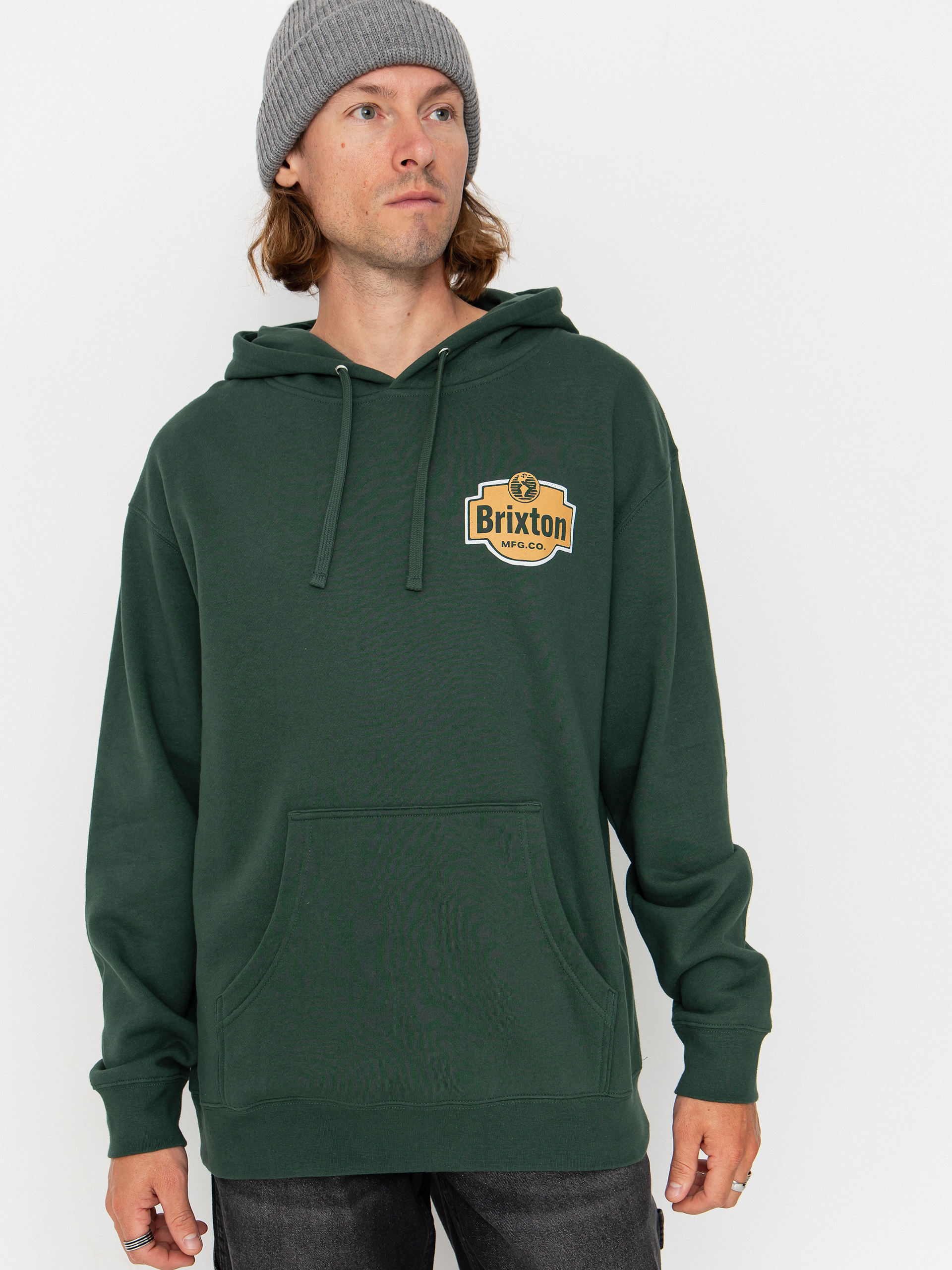 Bluza z kapturem Brixton Genuine Quality HD (night sage)