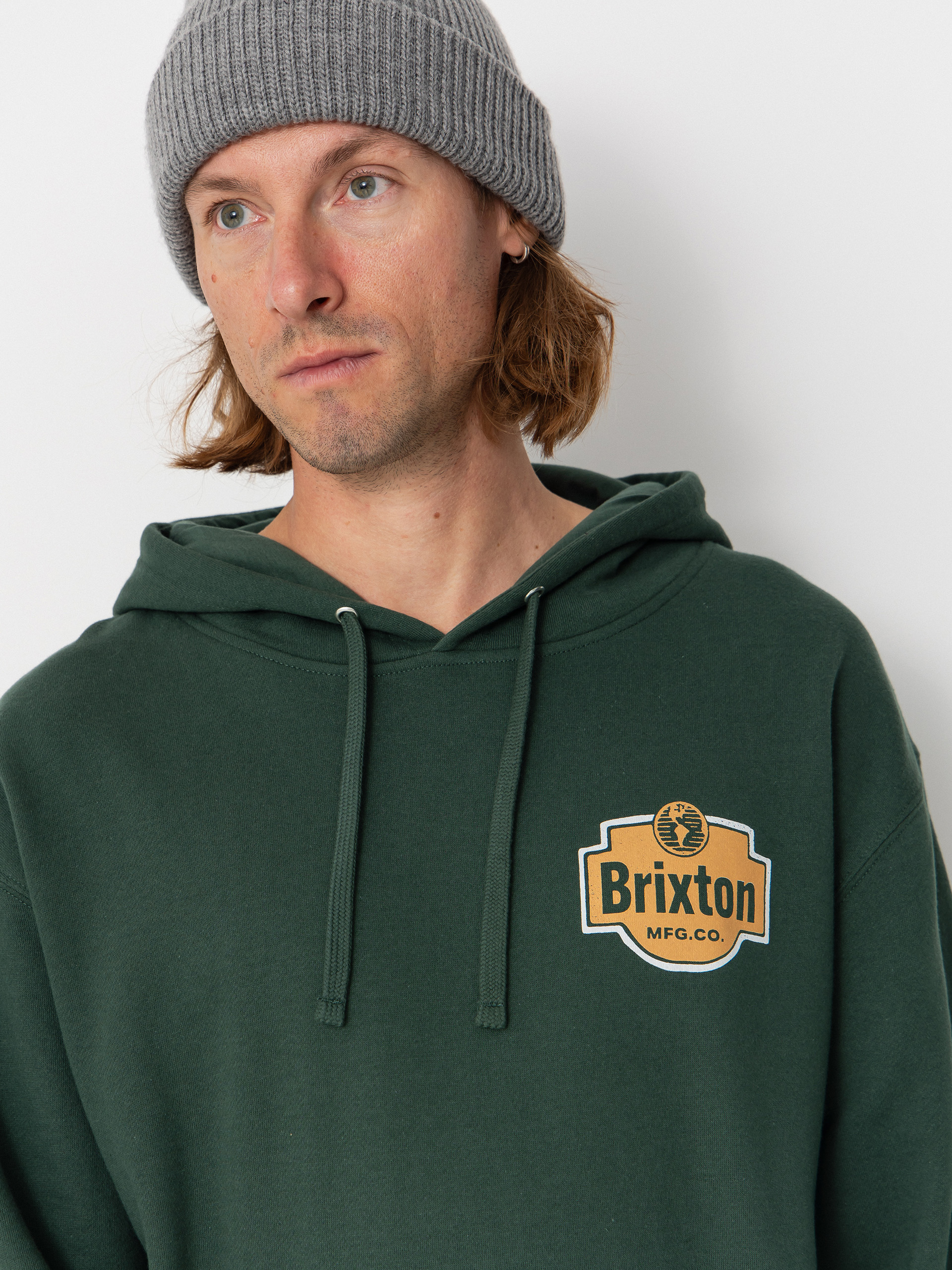 Bluza z kapturem Brixton Genuine Quality HD (night sage)