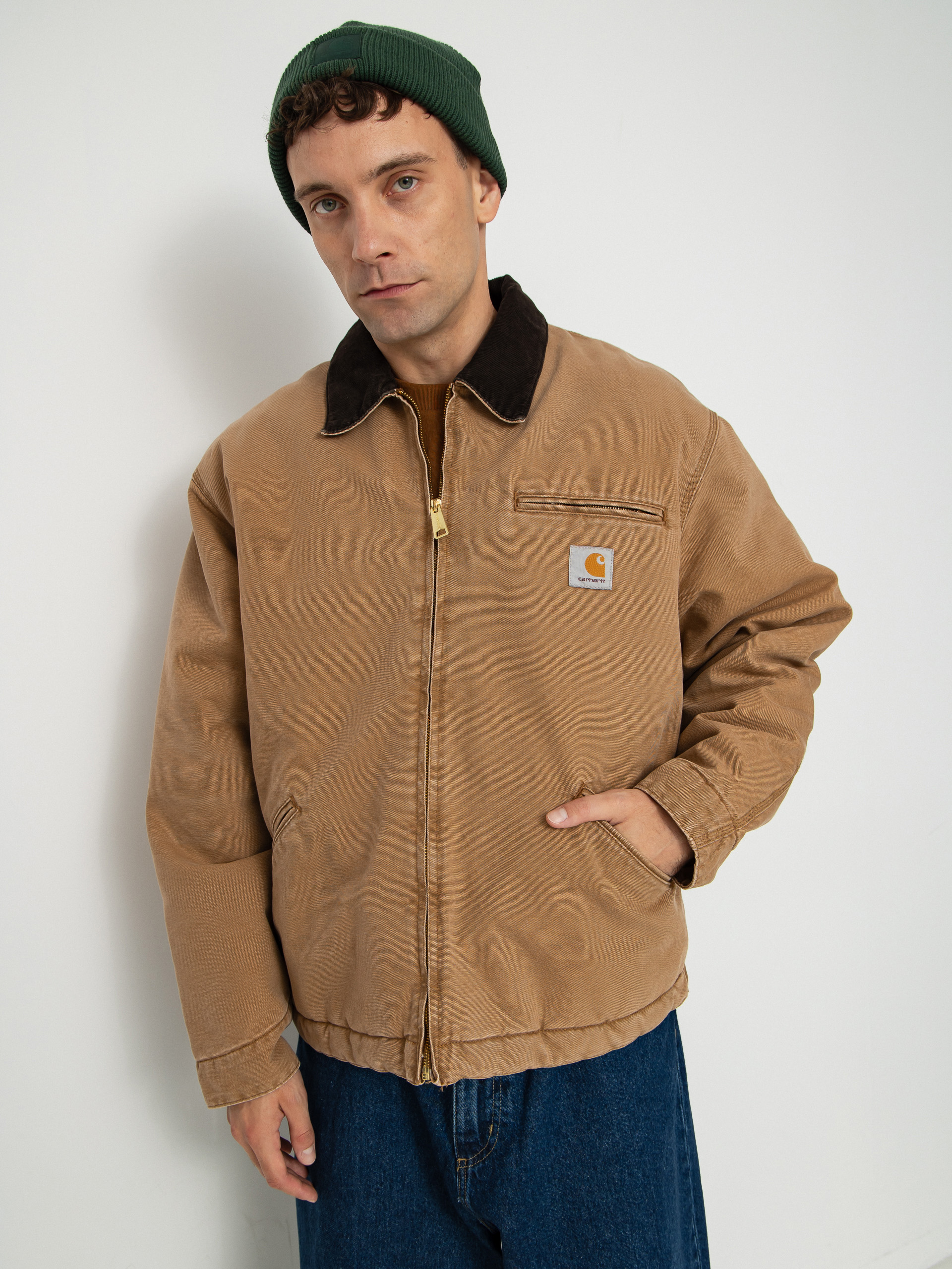 Kurtka Carhartt WIP OG Detroit (hamilton brown/tobacco/stone canvas)