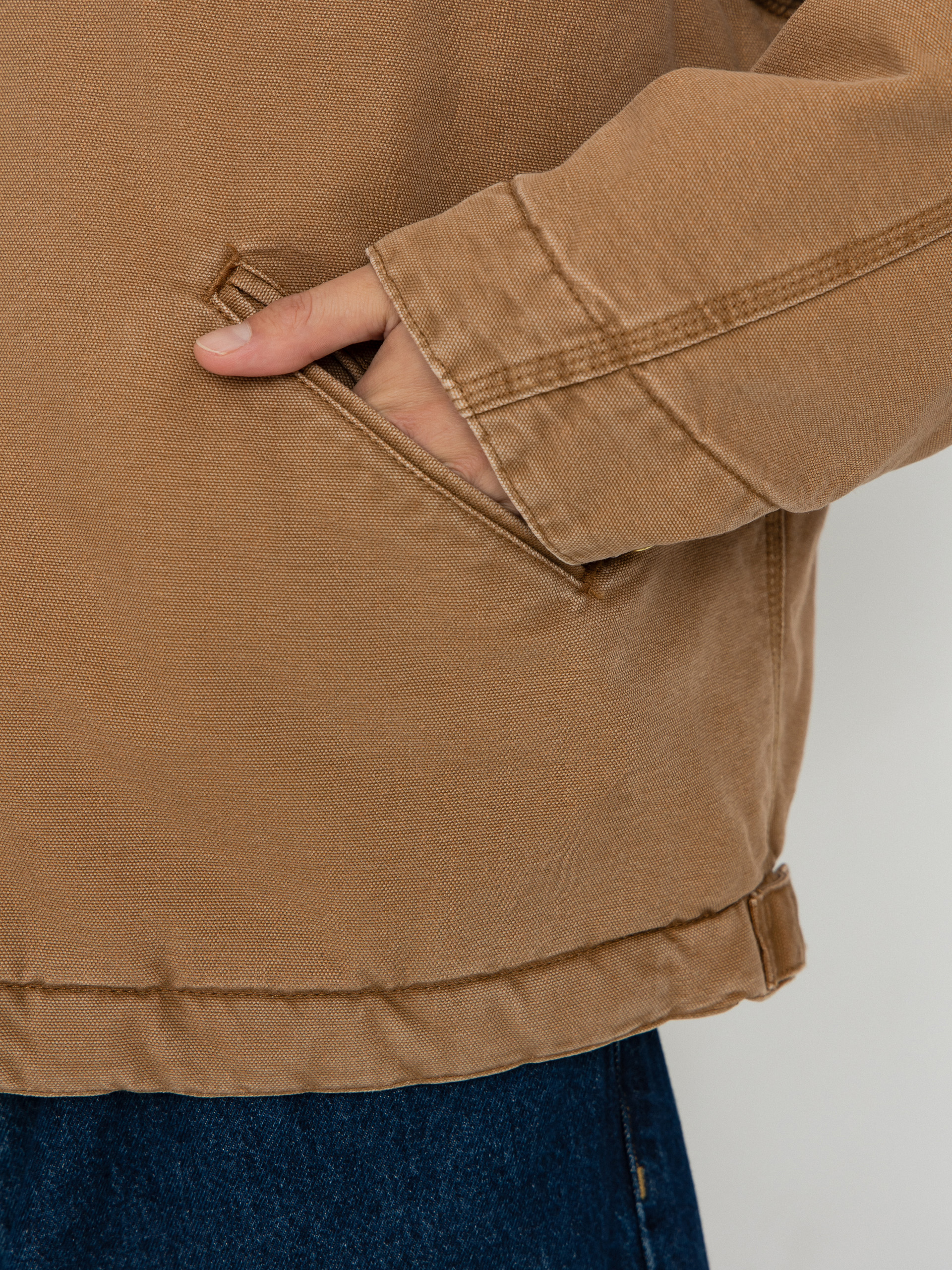 Kurtka Carhartt WIP OG Detroit (hamilton brown/tobacco/stone canvas)