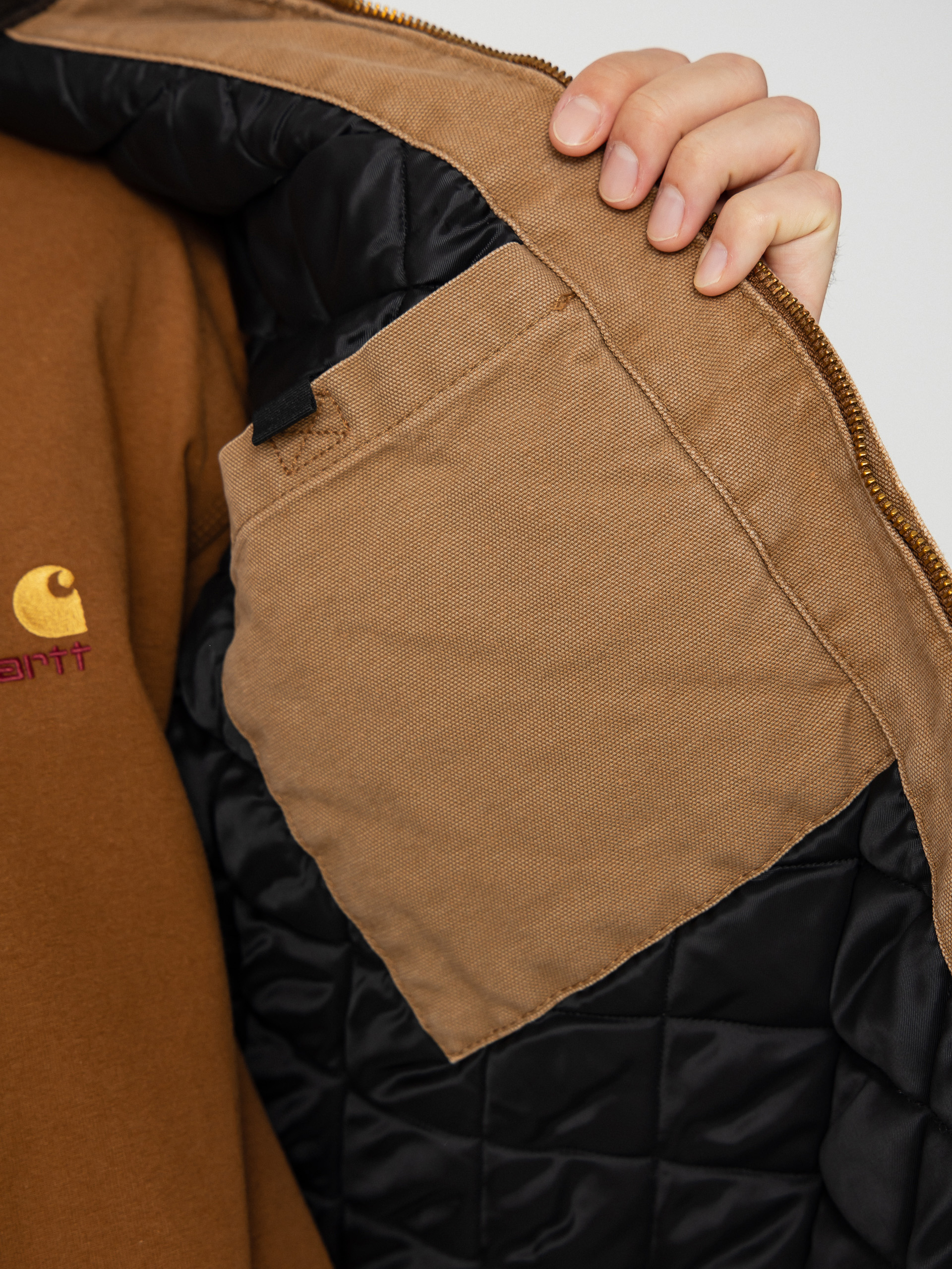 Kurtka Carhartt WIP OG Detroit (hamilton brown/tobacco/stone canvas)