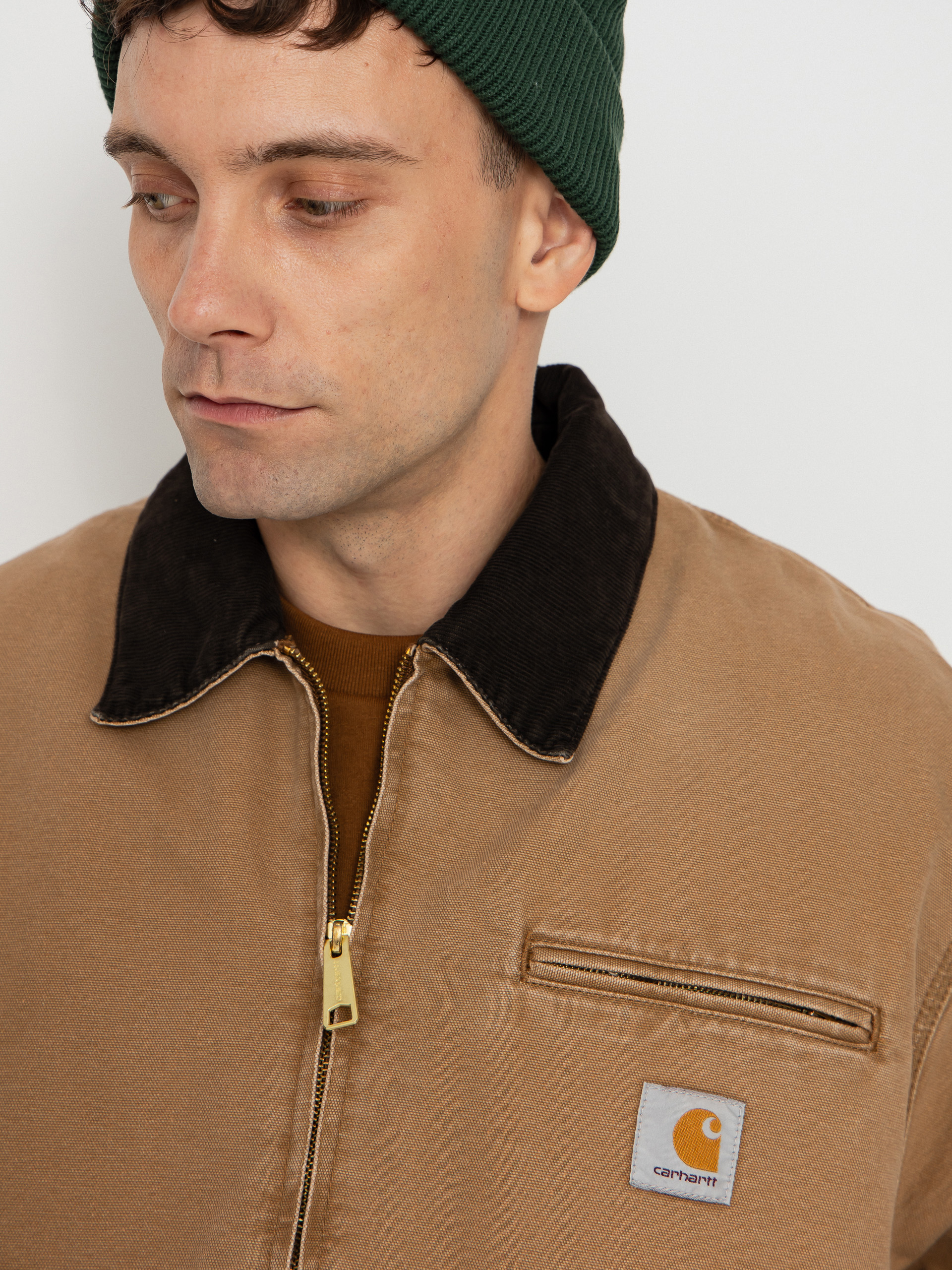 Kurtka Carhartt WIP OG Detroit (hamilton brown/tobacco/stone canvas)