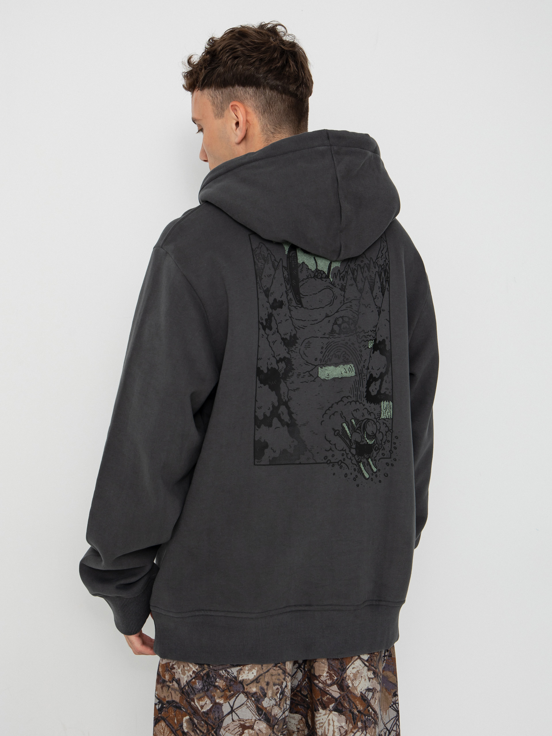 Bluza z kapturem The North Face Powder Days Relaxed HD (asphalt grey)