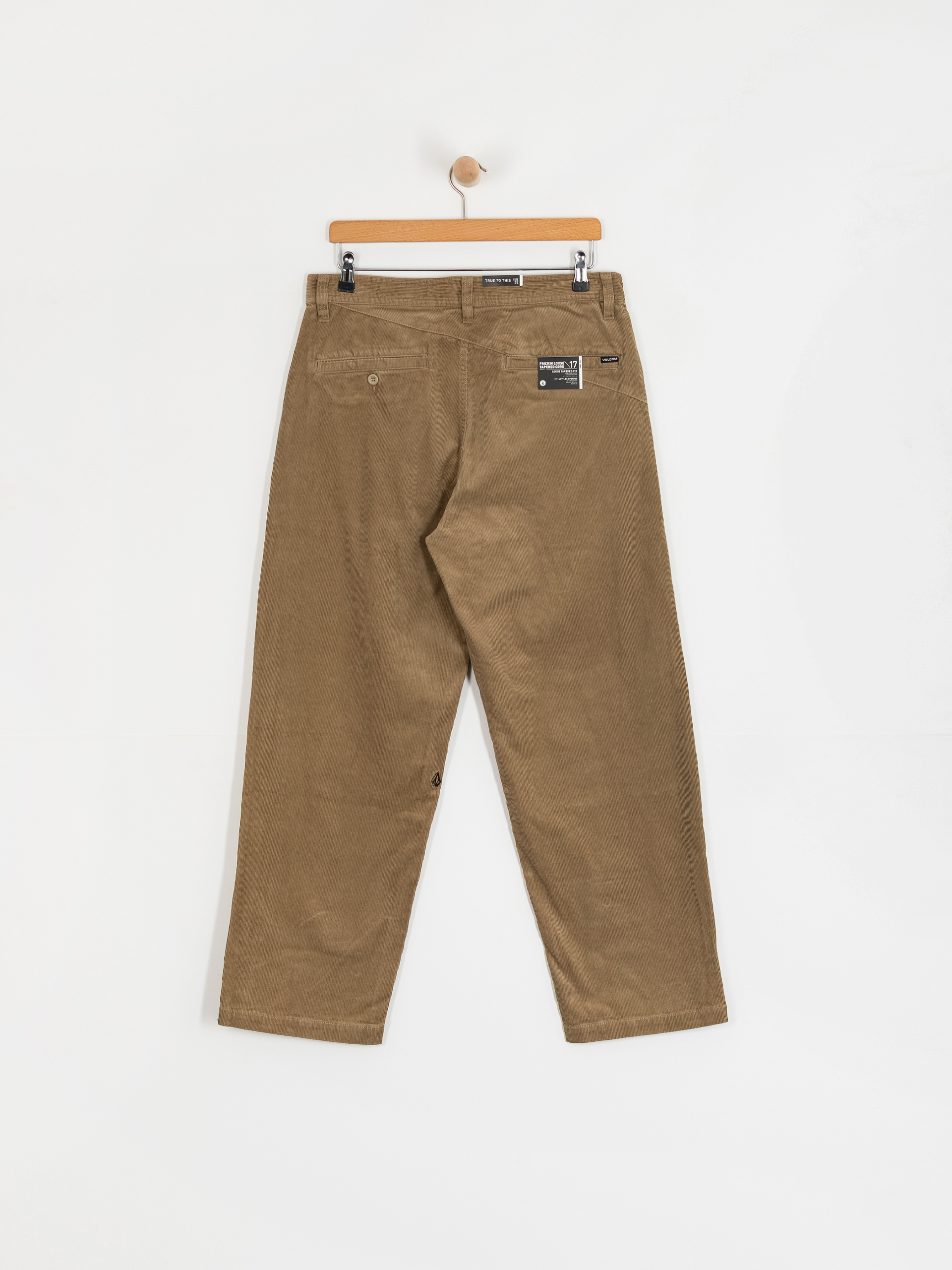 Spodnie Volcom Frickin Loose Tapered Cord (khaki)