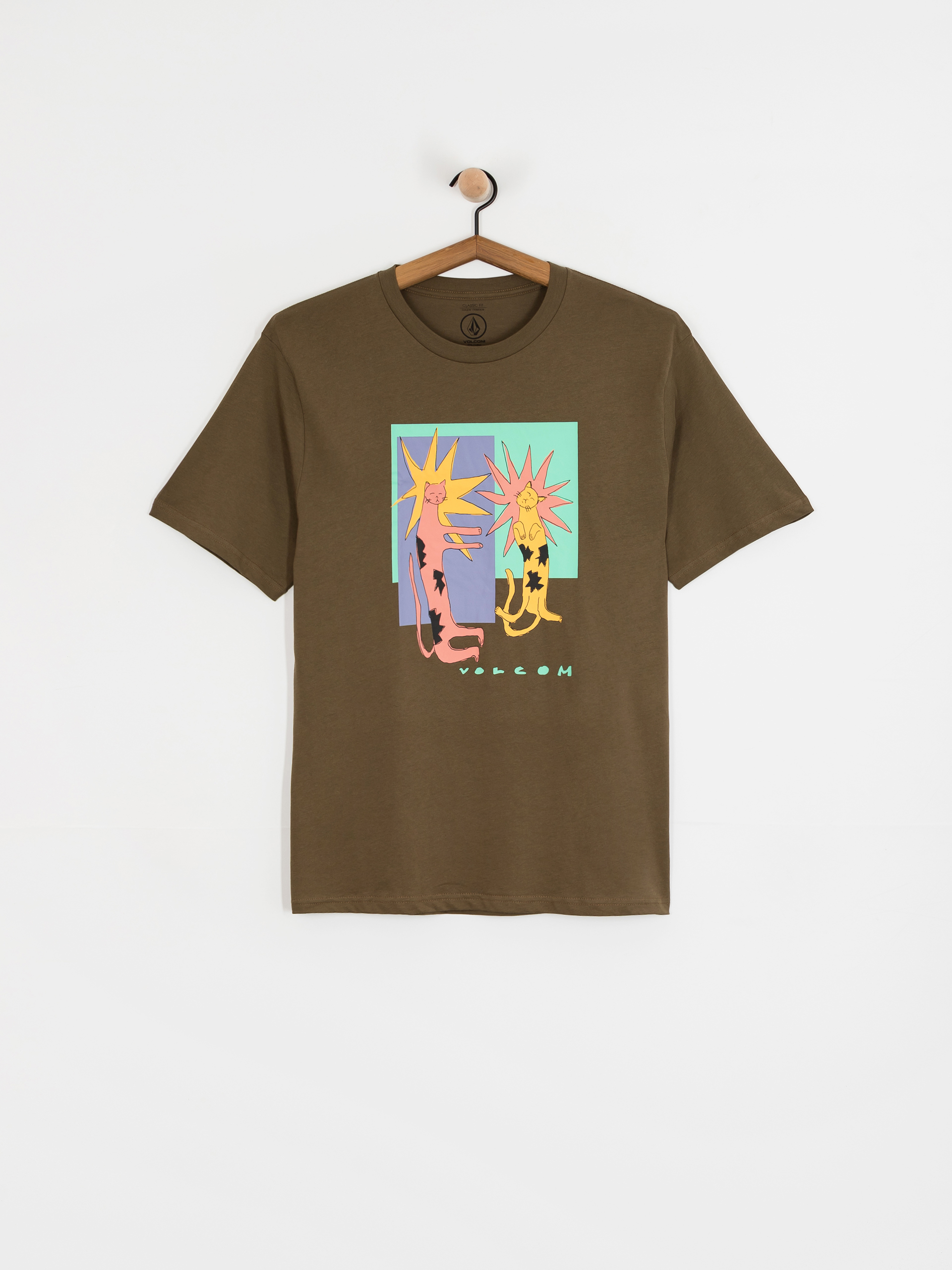 T-shirt Volcom Longo Cats Bsc (sage leaf)