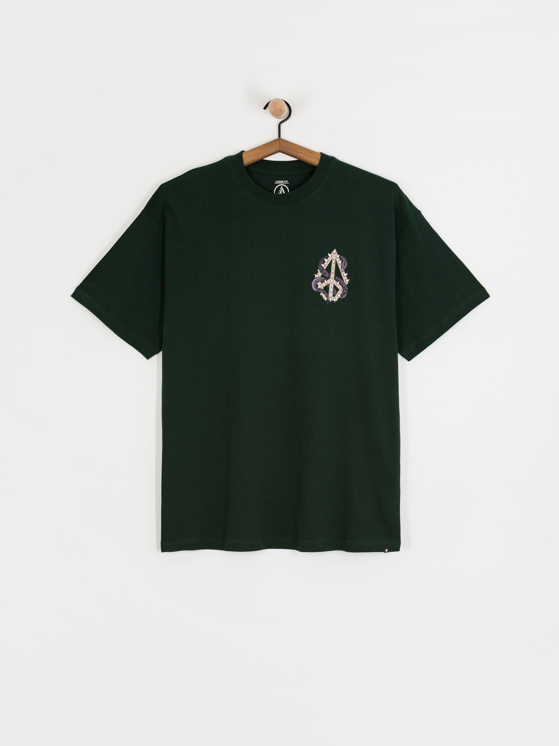 T-shirt Volcom Snake Peace Lse (scarab)