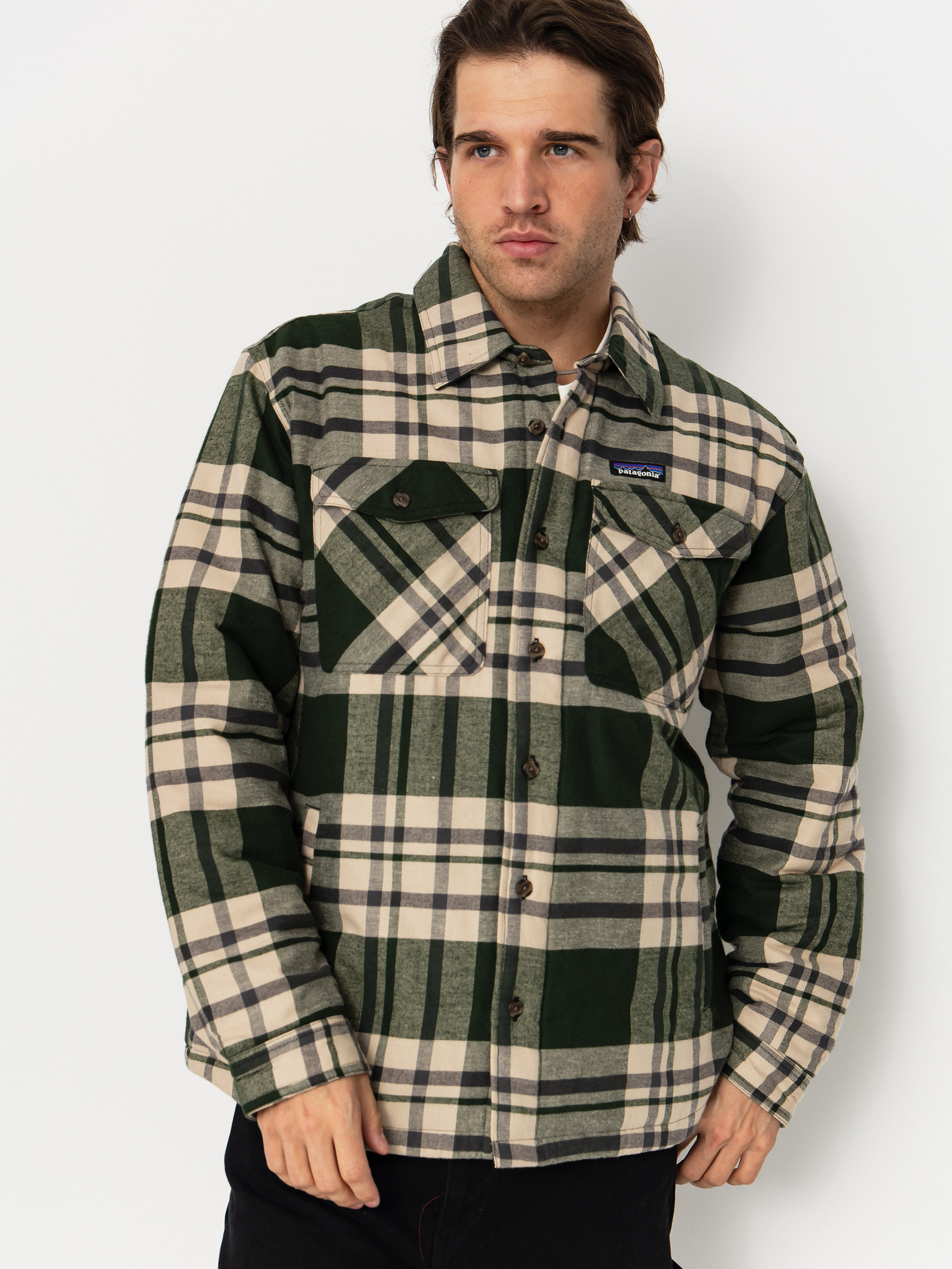 Koszula Patagonia LW Insulated Fjord Flannel (ashore old growth green)