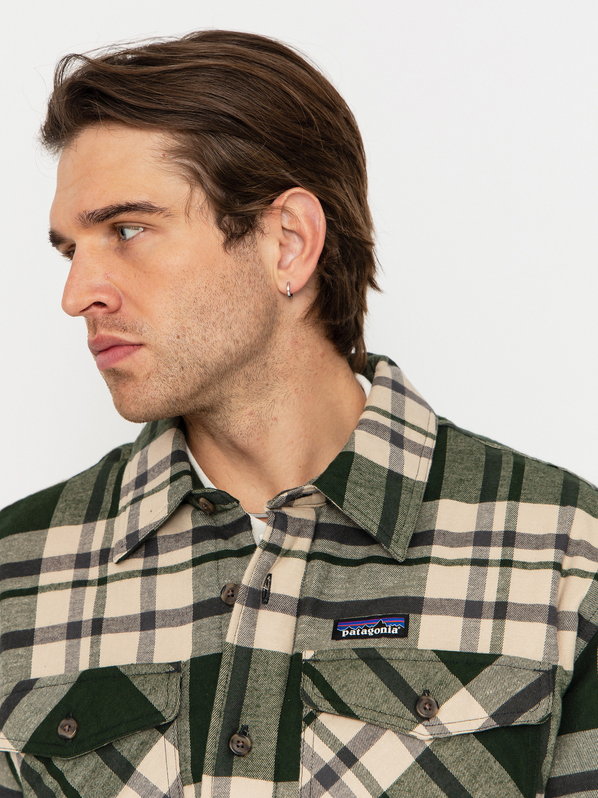 Koszula Patagonia LW Insulated Fjord Flannel (ashore old growth green)