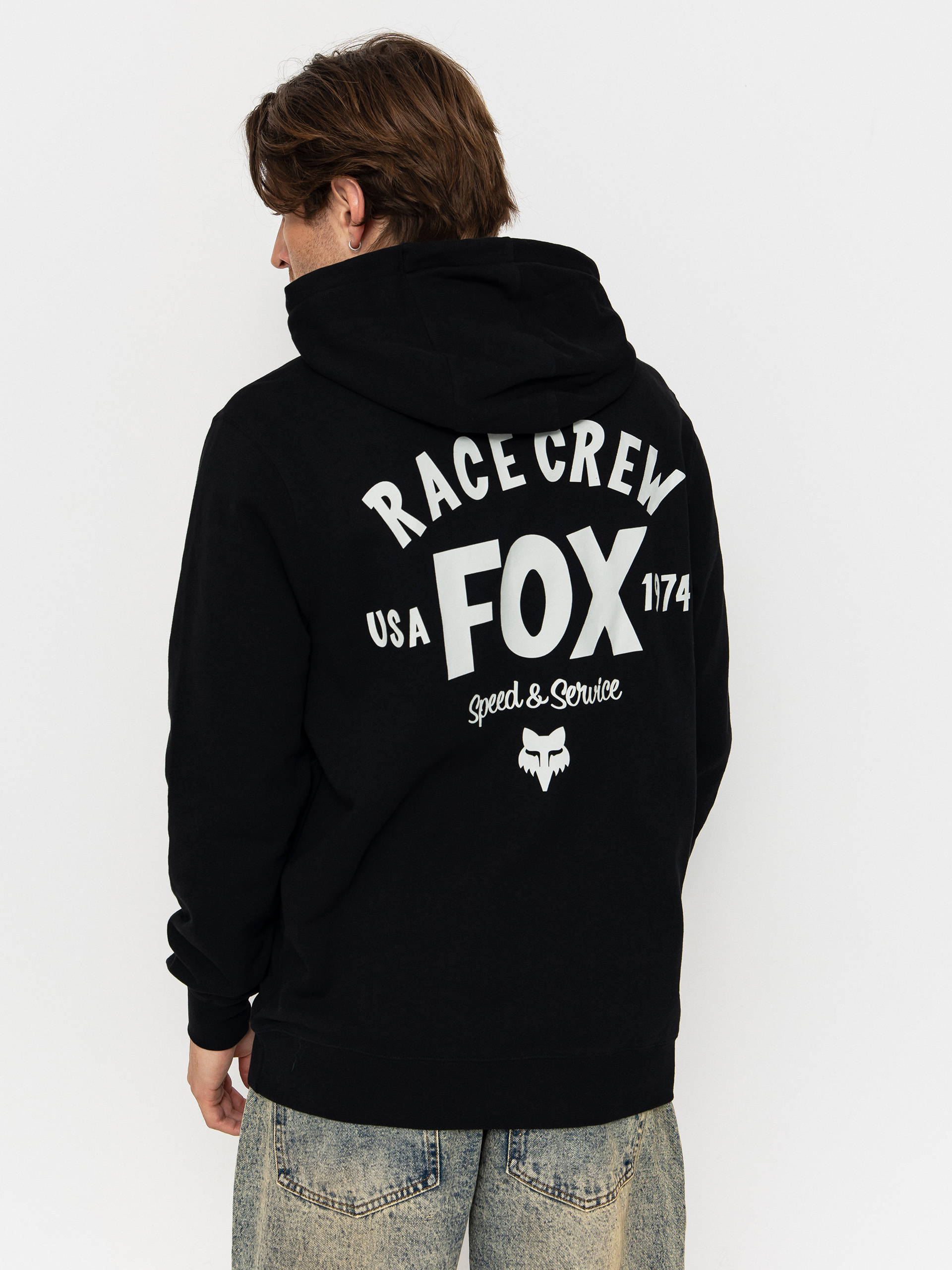 Bluza z kapturem Fox Slogan HD (black)