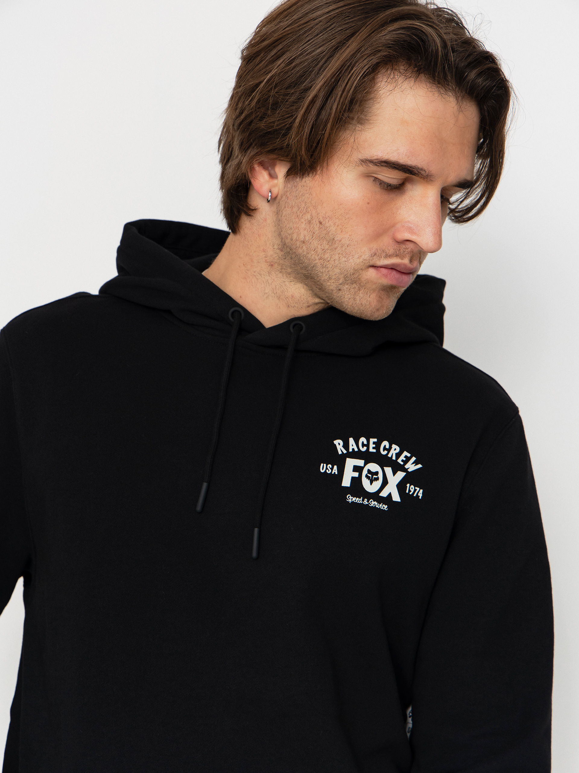 Bluza z kapturem Fox Slogan HD (black)
