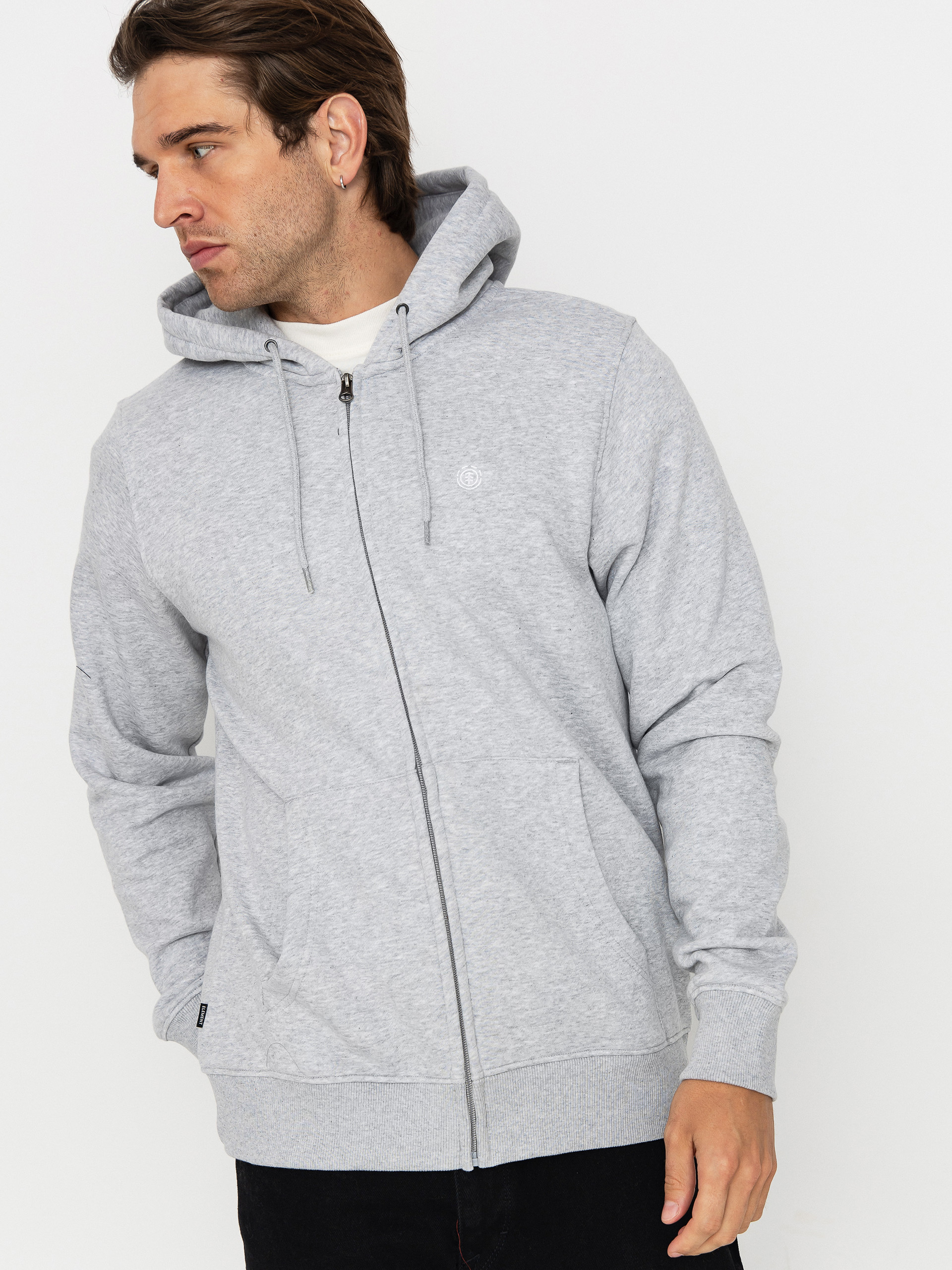 Bluza z kapturem Element Icon Embroidery ZHD (mid grey heather)