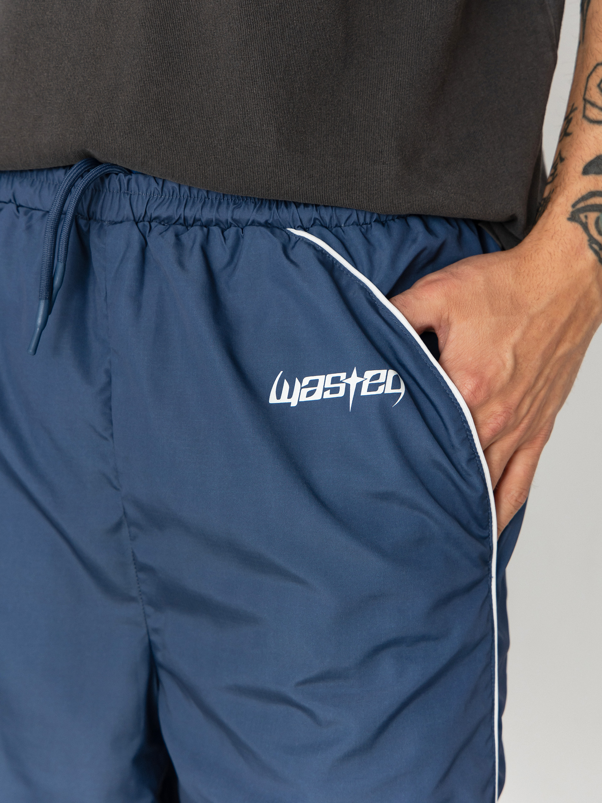 Spodnie Wasted Paris Spine Track (ash blue)