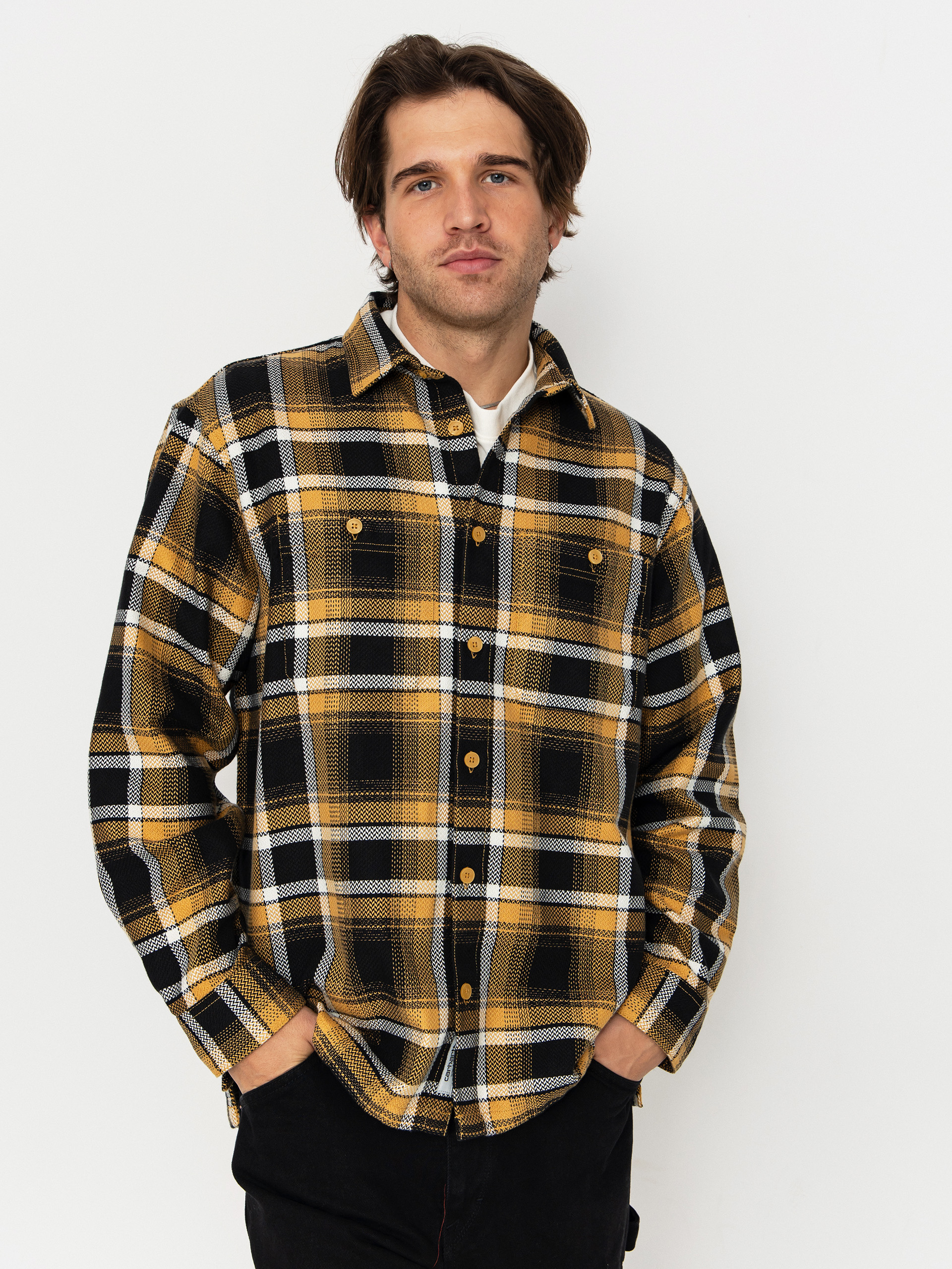 Koszula Carhartt WIP Vaughn (vaughn check/dijon)