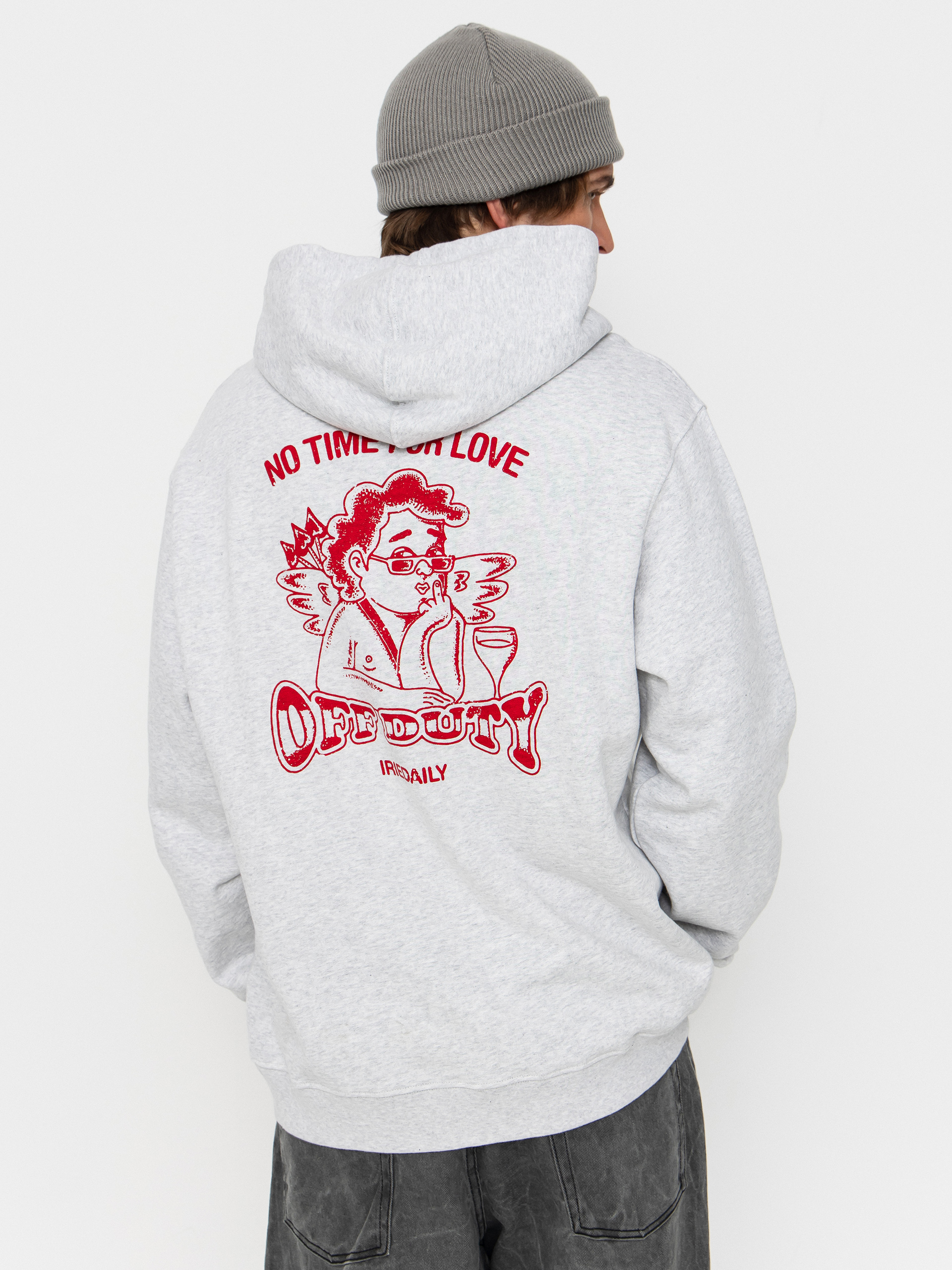 Bluza z kapturem Iriedaily No Love HD (ash heather)