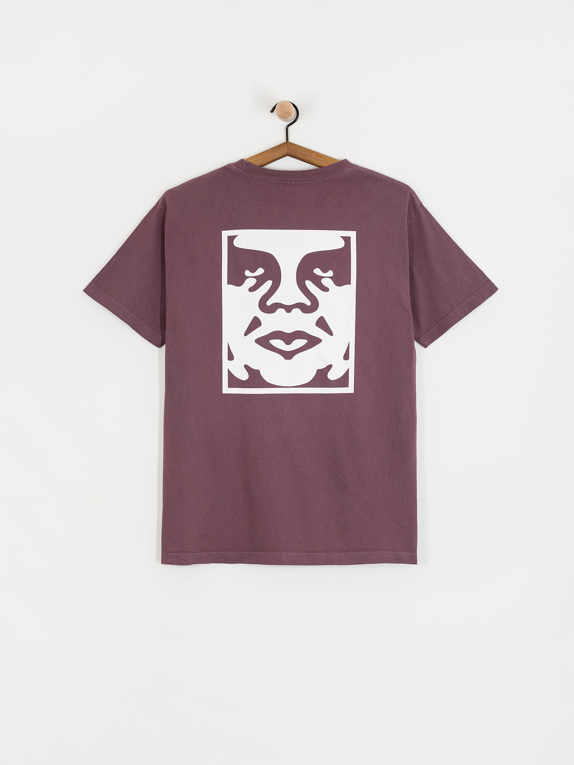 T-shirt OBEY Obey Bold Icon Face (pigment plum perfect)