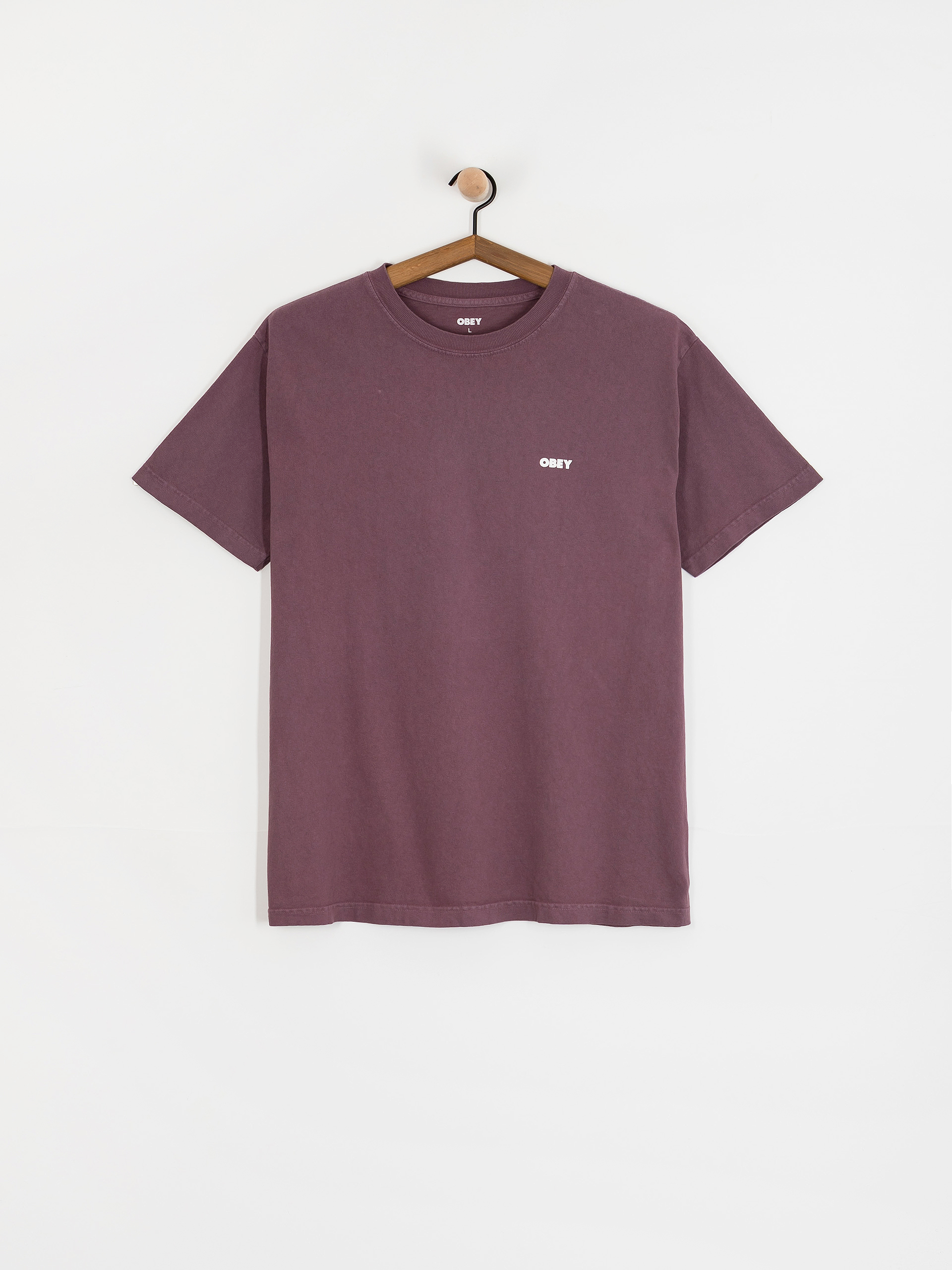 T-shirt OBEY Obey Bold Icon Face (pigment plum perfect)