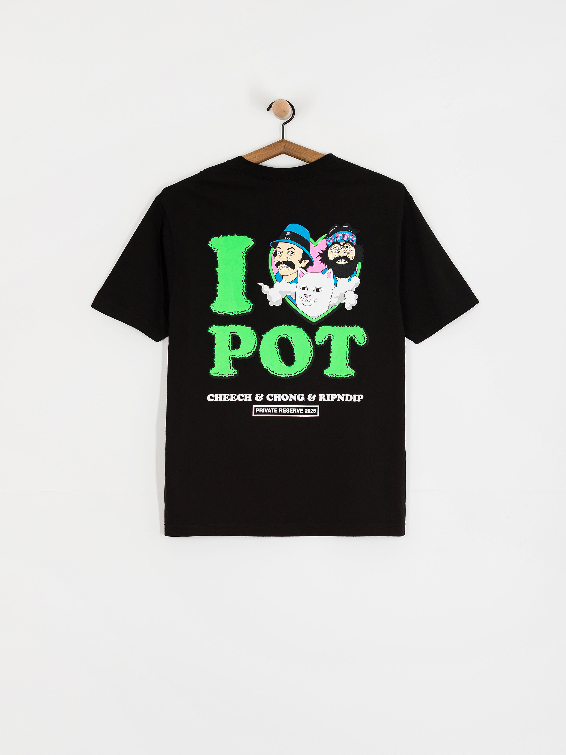 T-shirt RipNDip I Love Pot (black)