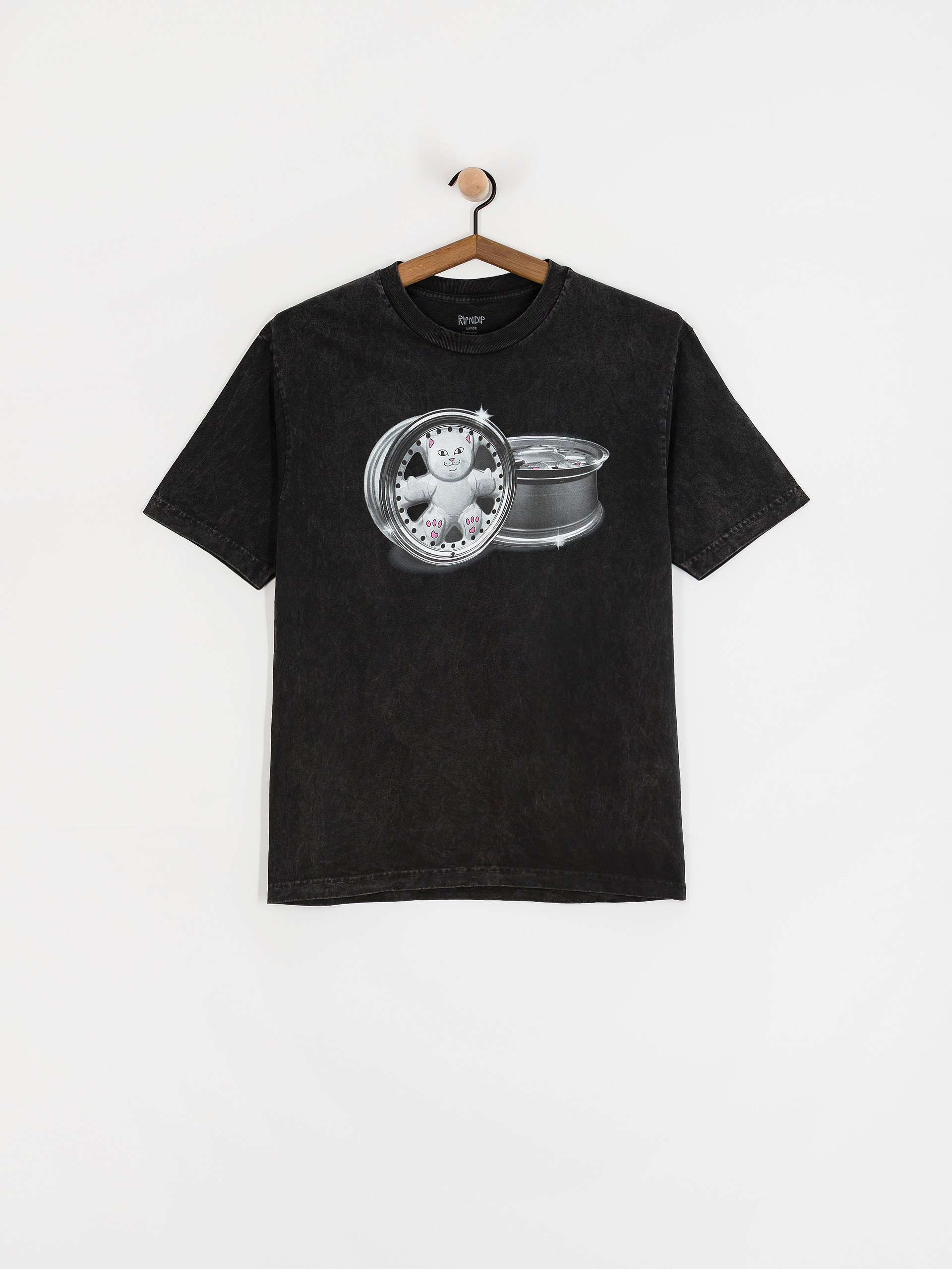 T-shirt RipNDip Nerm Wheels (black vintage wash)
