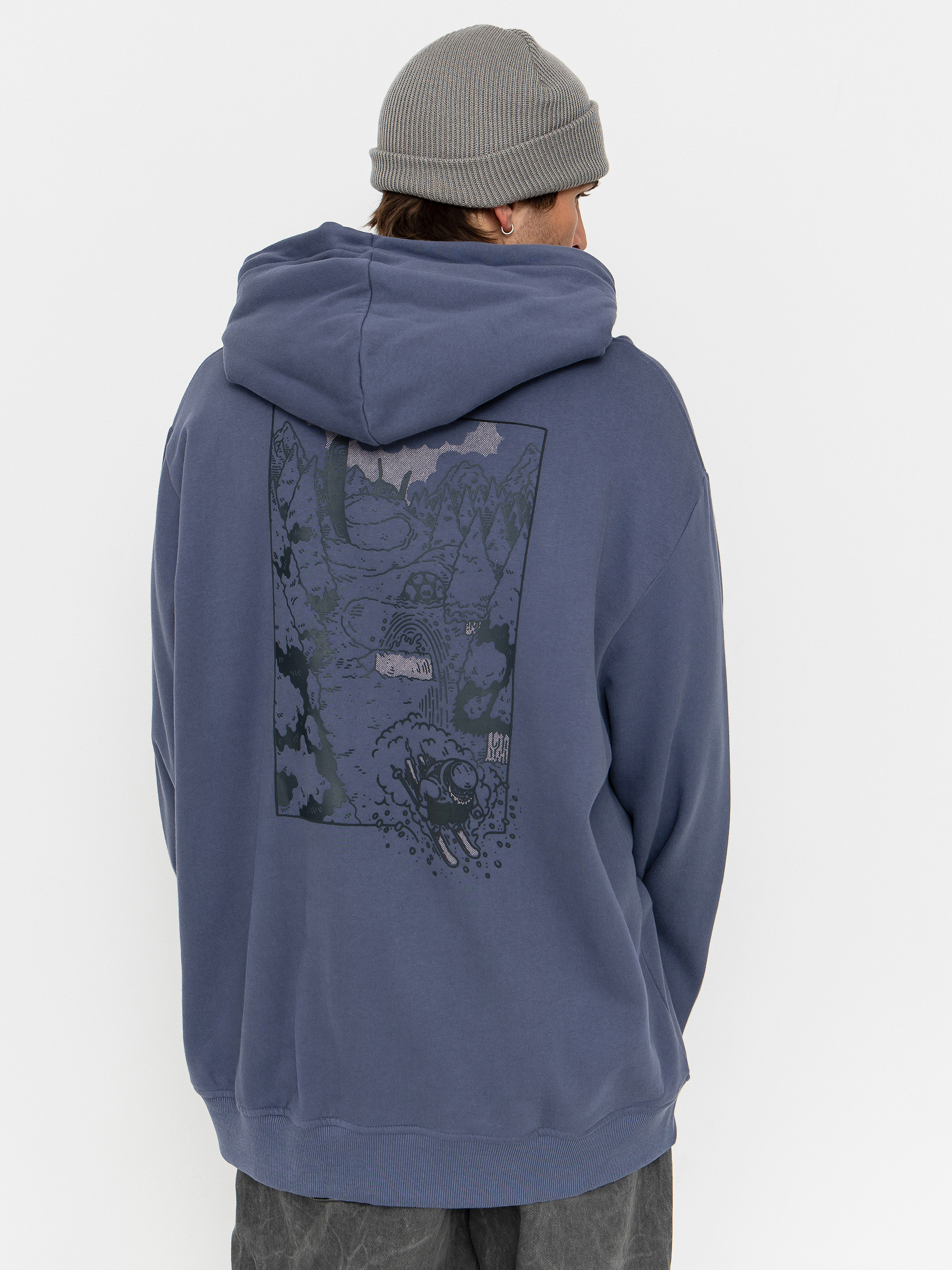 Bluza z kapturem The North Face Powder Days Relaxed HD (twilight galaxy)