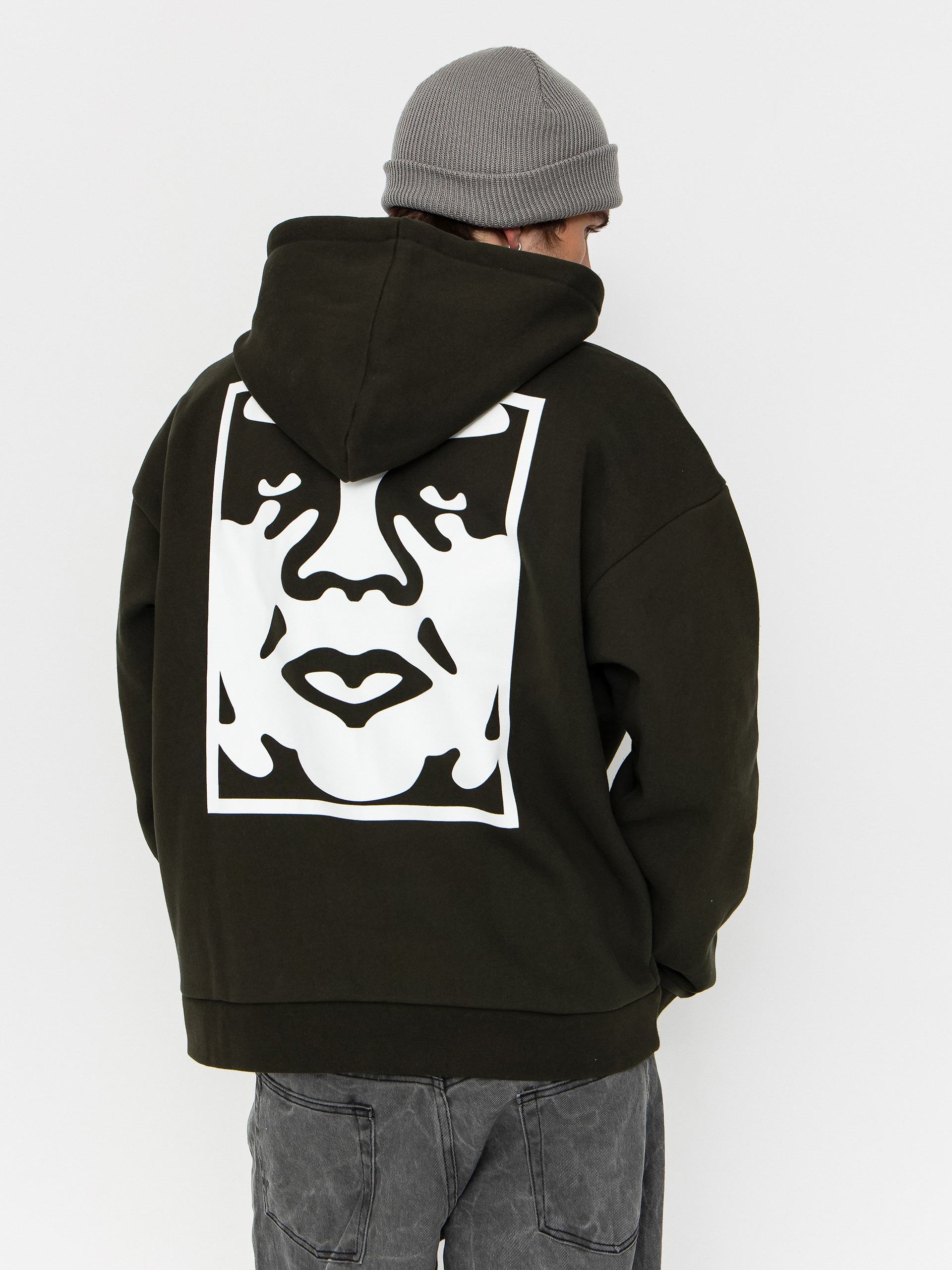 Bluza z kapturem OBEY Bold Icon Extra Heavy HD (rosin)