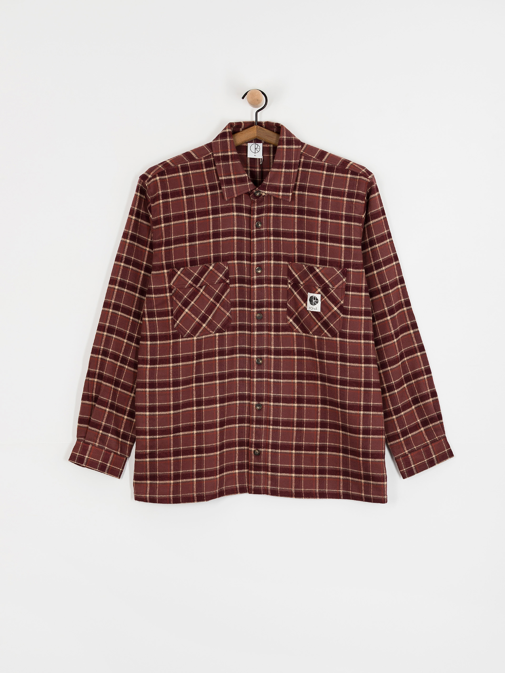 Koszula Polar Skate Mike Flannel (oxblood check)