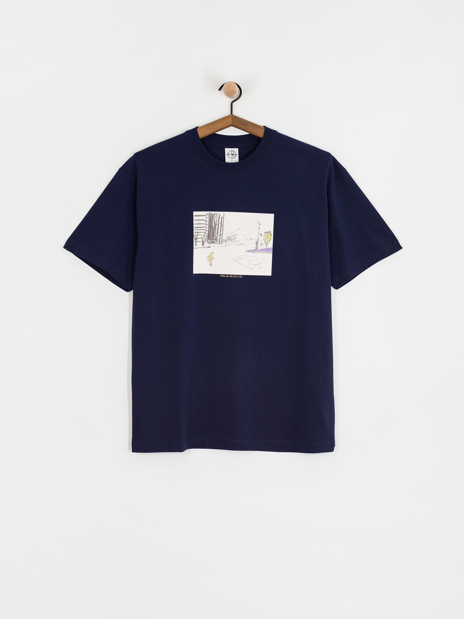 T-shirt Polar Skate Downtown (dark blue)