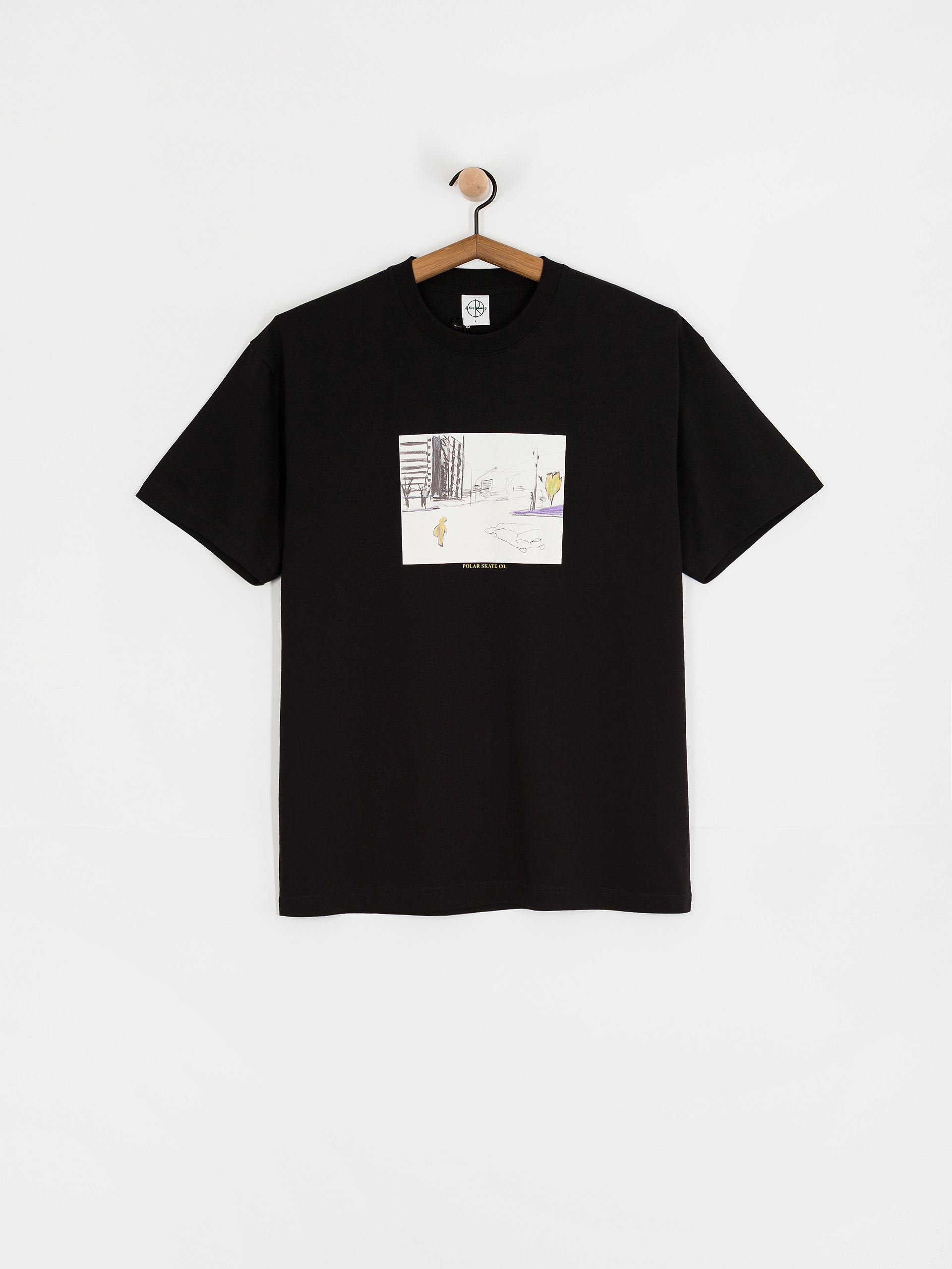 T-shirt Polar Skate Downtown (black)