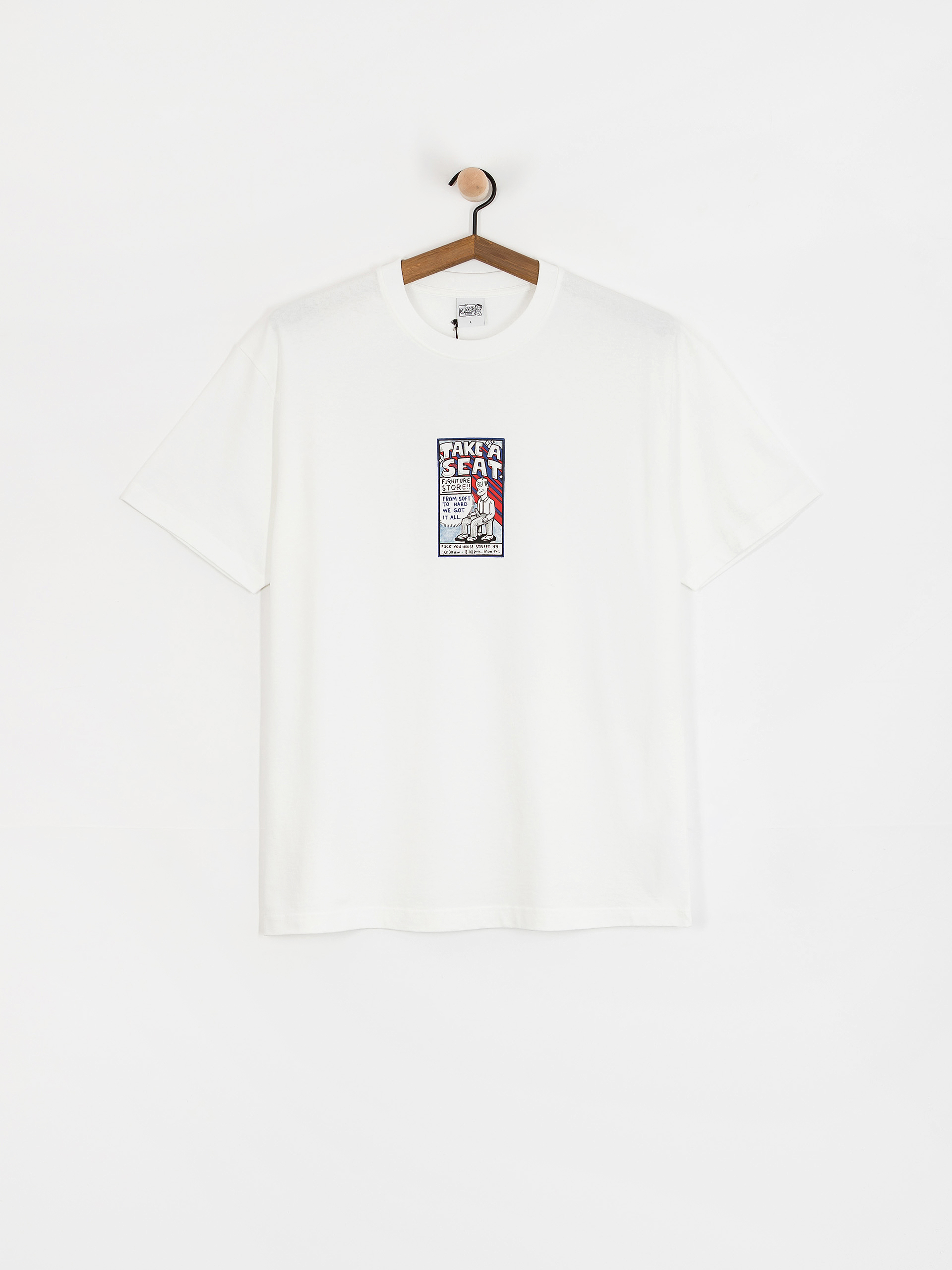 T-shirt Polar Skate Take A Seat (white)
