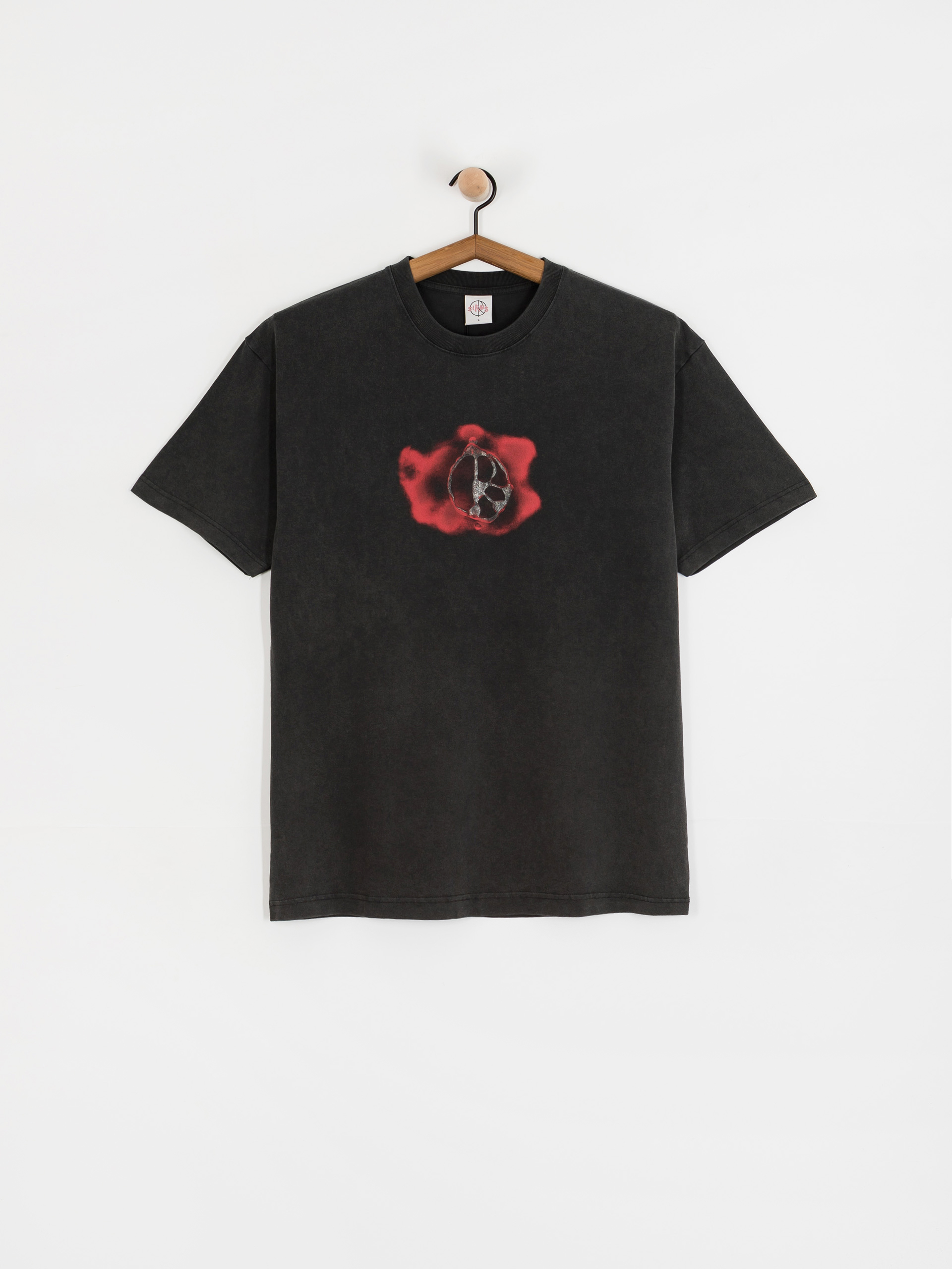 T-shirt Polar Skate Metal Logo (silver black)