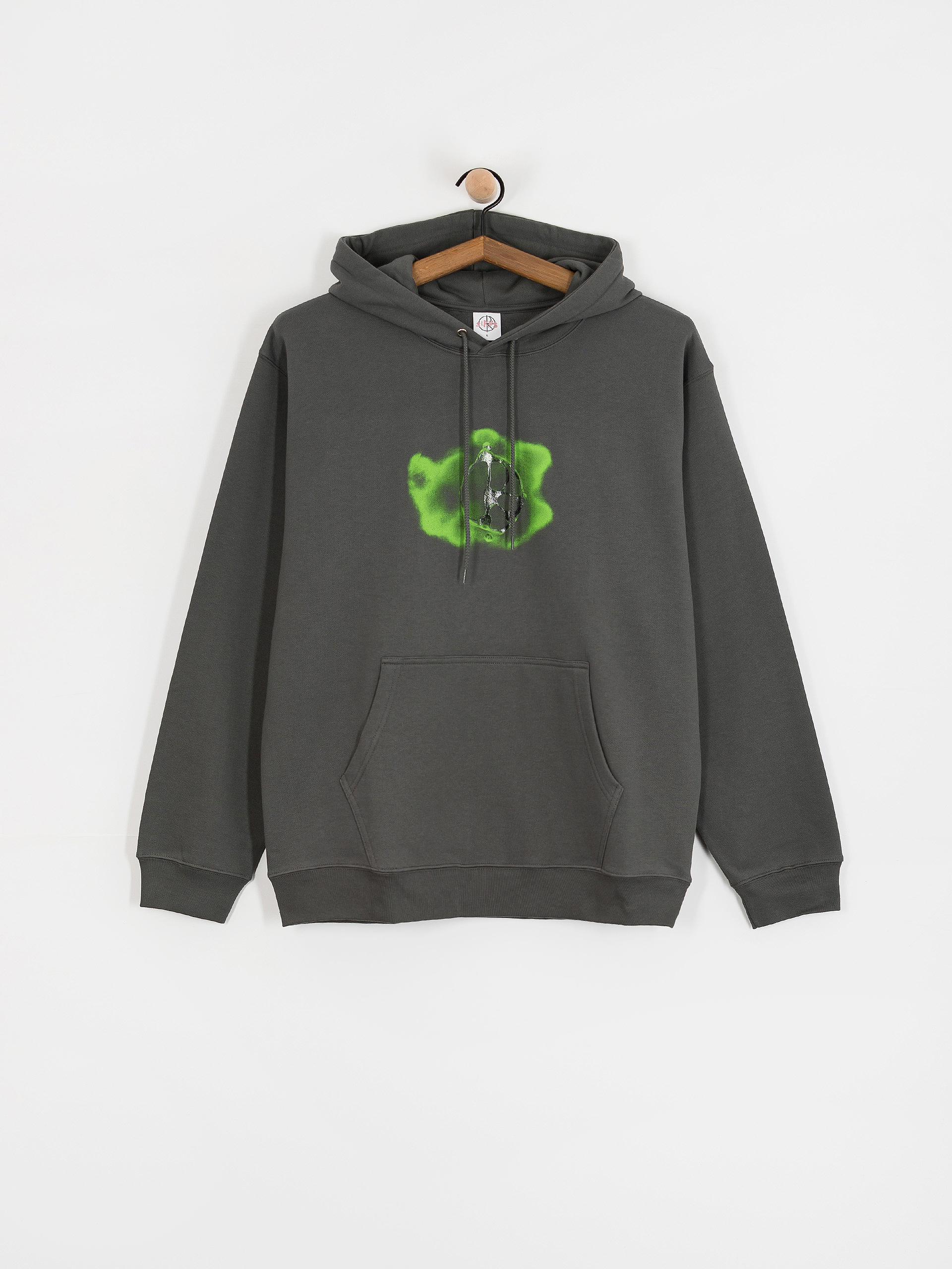 Bluza z kapturem Polar Skate Dave Metal Logo HD (graphite)