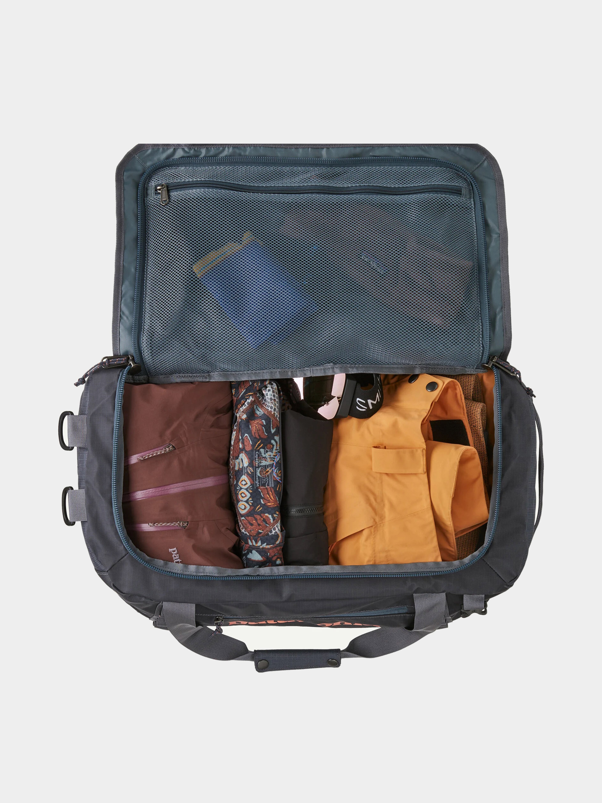 Torba Patagonia Black Hole Duffel 40L (smolder blue w/amanita red)