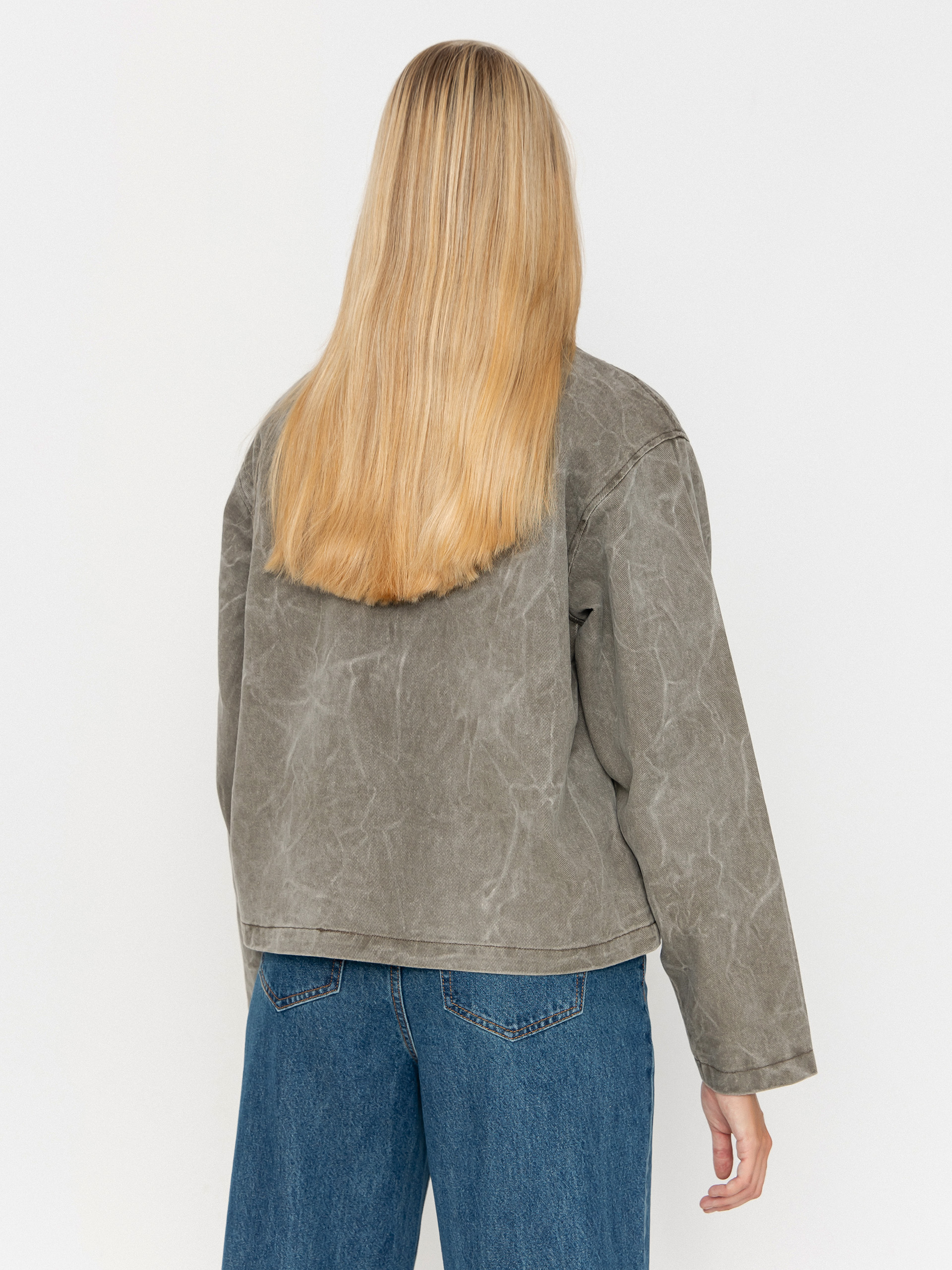 Kurtka OBEY Donovan Zip Wmn (major brown wrinkle wash)