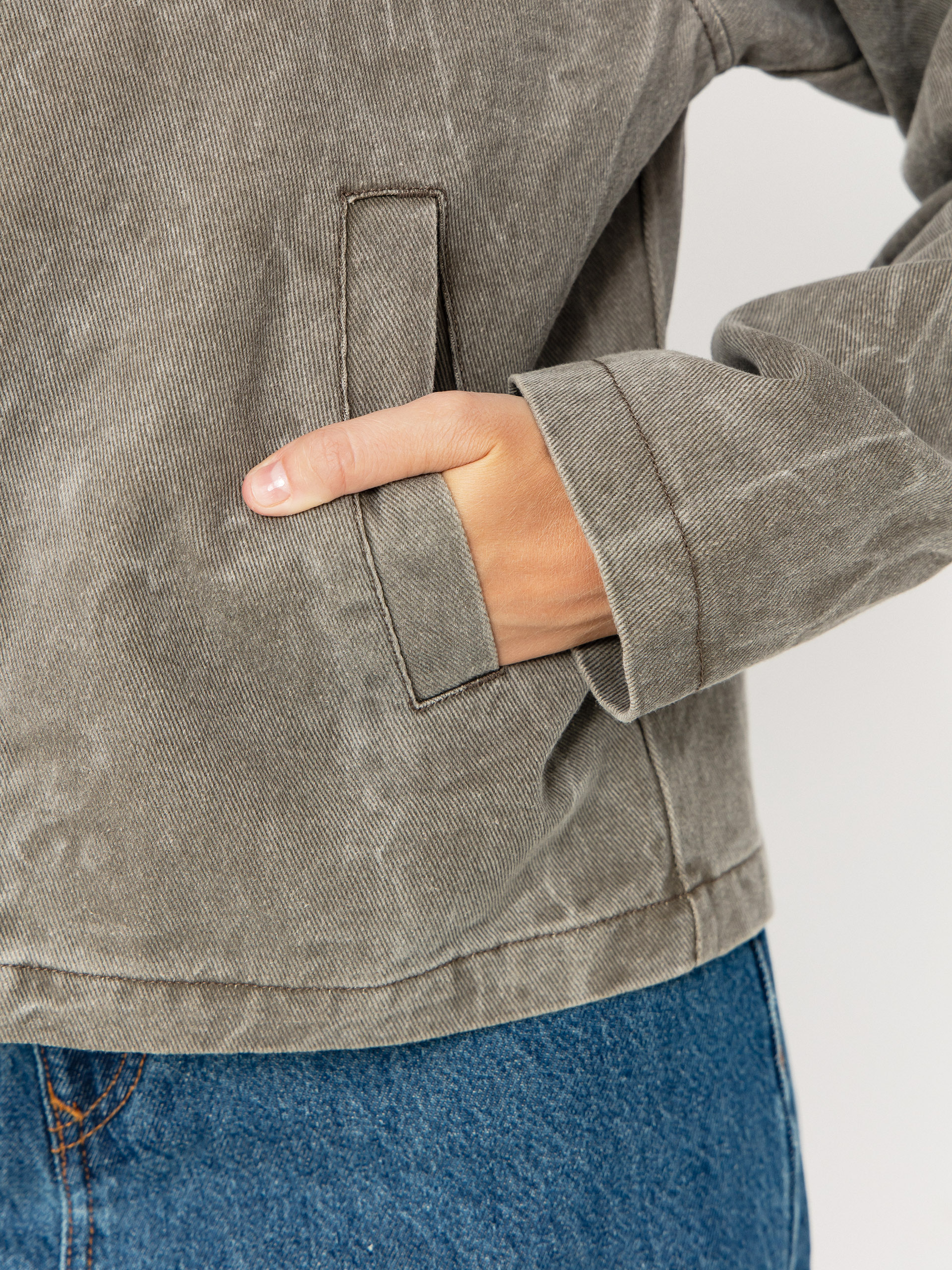 Kurtka OBEY Donovan Zip Wmn (major brown wrinkle wash)