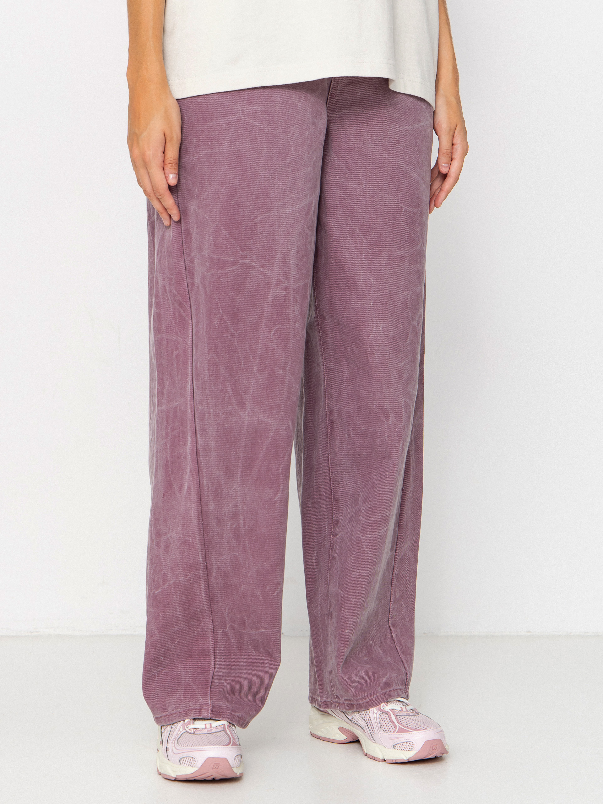Spodnie OBEY Donovan 5 Pocket Wmn (tulip wrinkle wash)