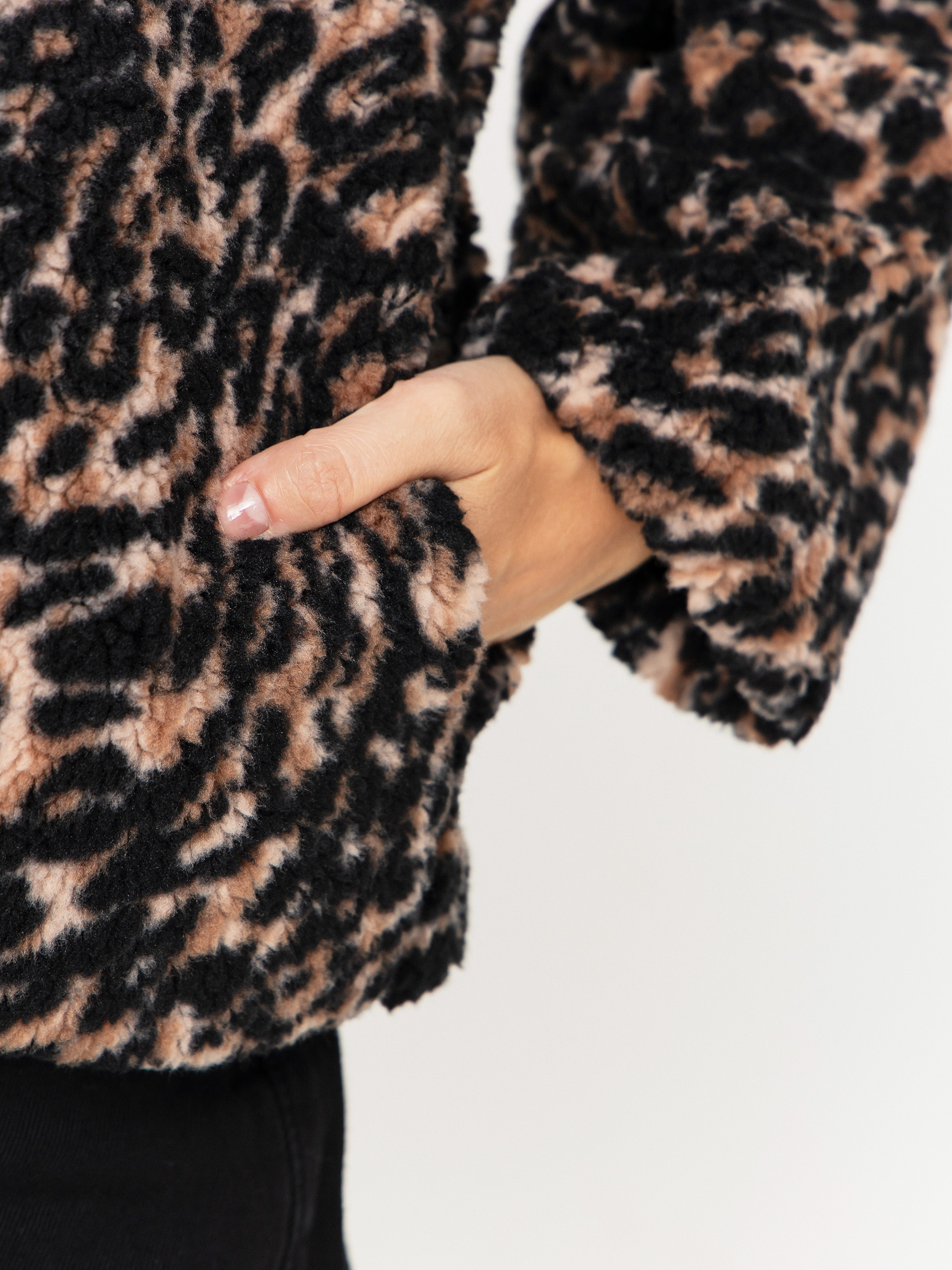 Bluza Volcom Wylding Out Sherpa Wmn (animal print)