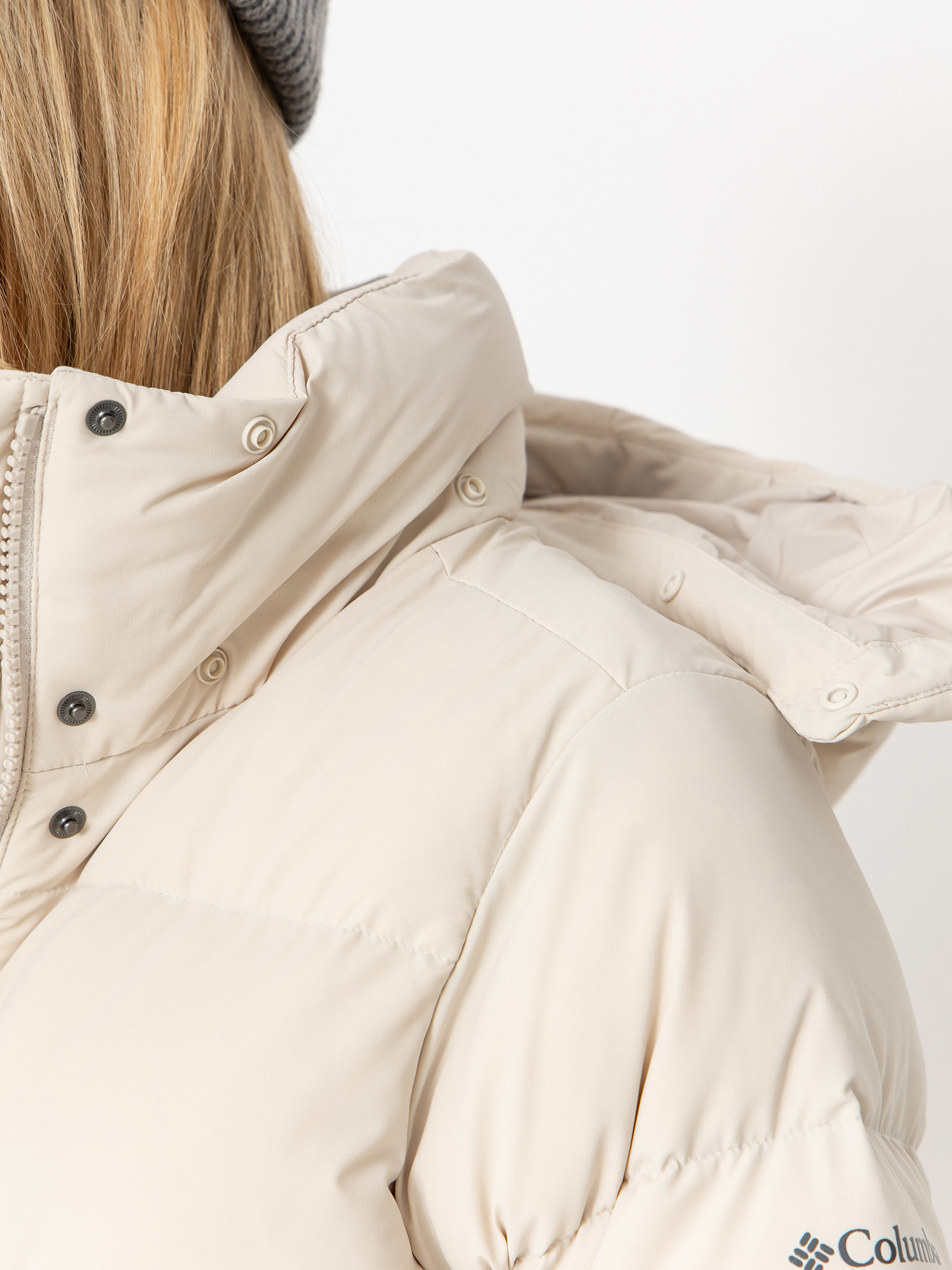 Kurtka Columbia Amaze Puff Hooded Wmn (dark stone)