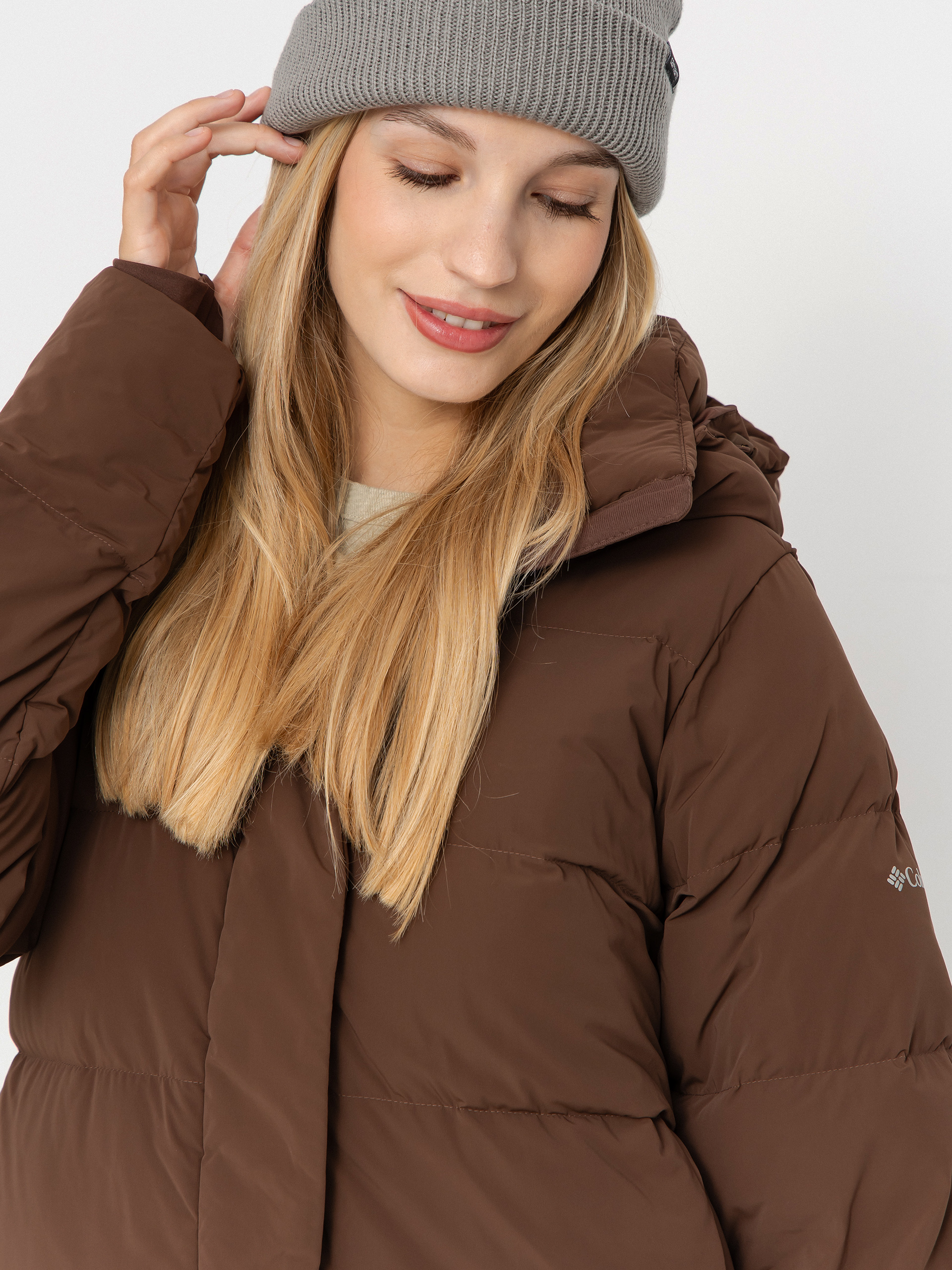 Kurtka Columbia Amaze Puff Hooded Wmn (tobacco)