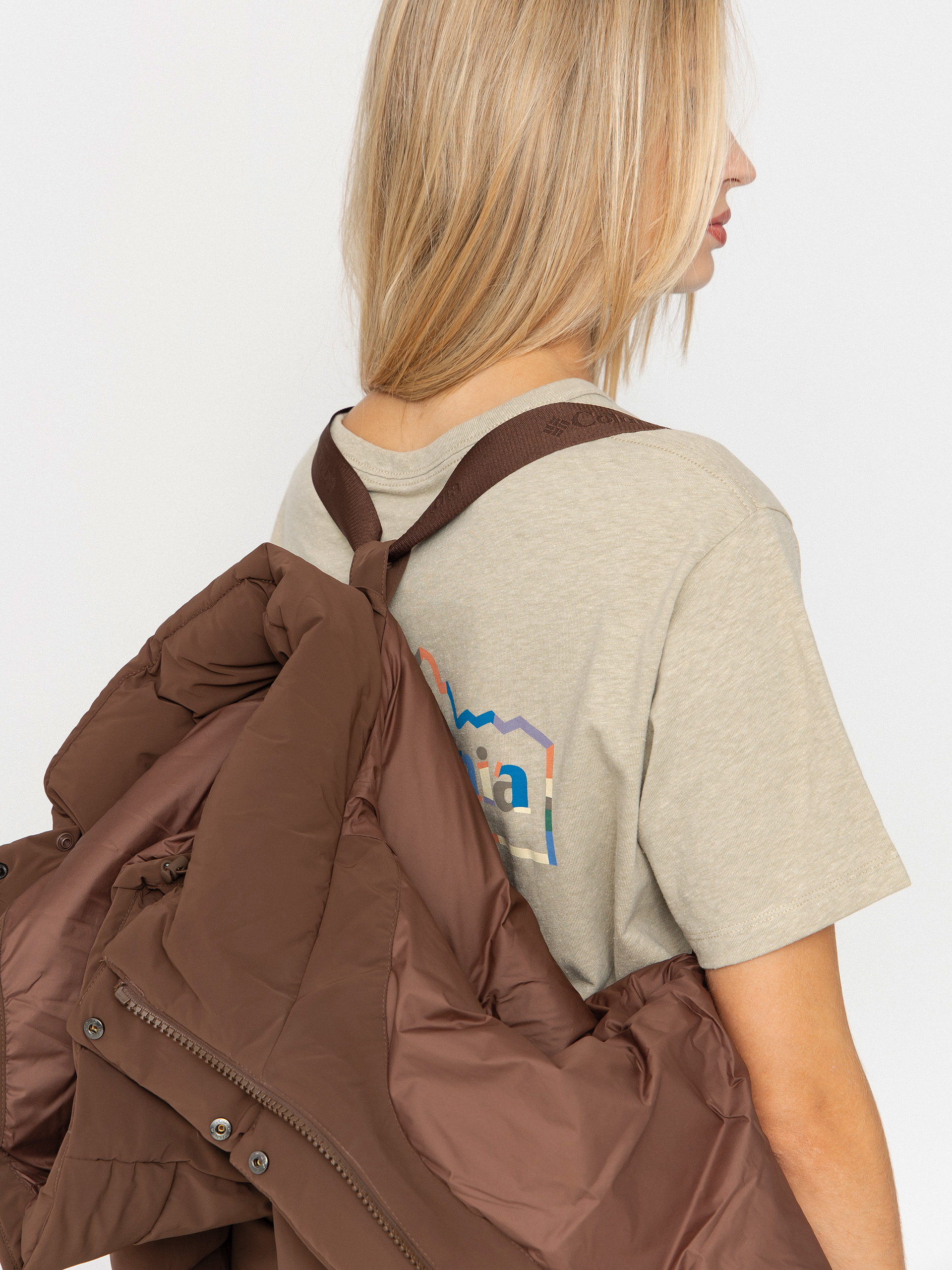 Kurtka Columbia Amaze Puff Hooded Wmn (tobacco)