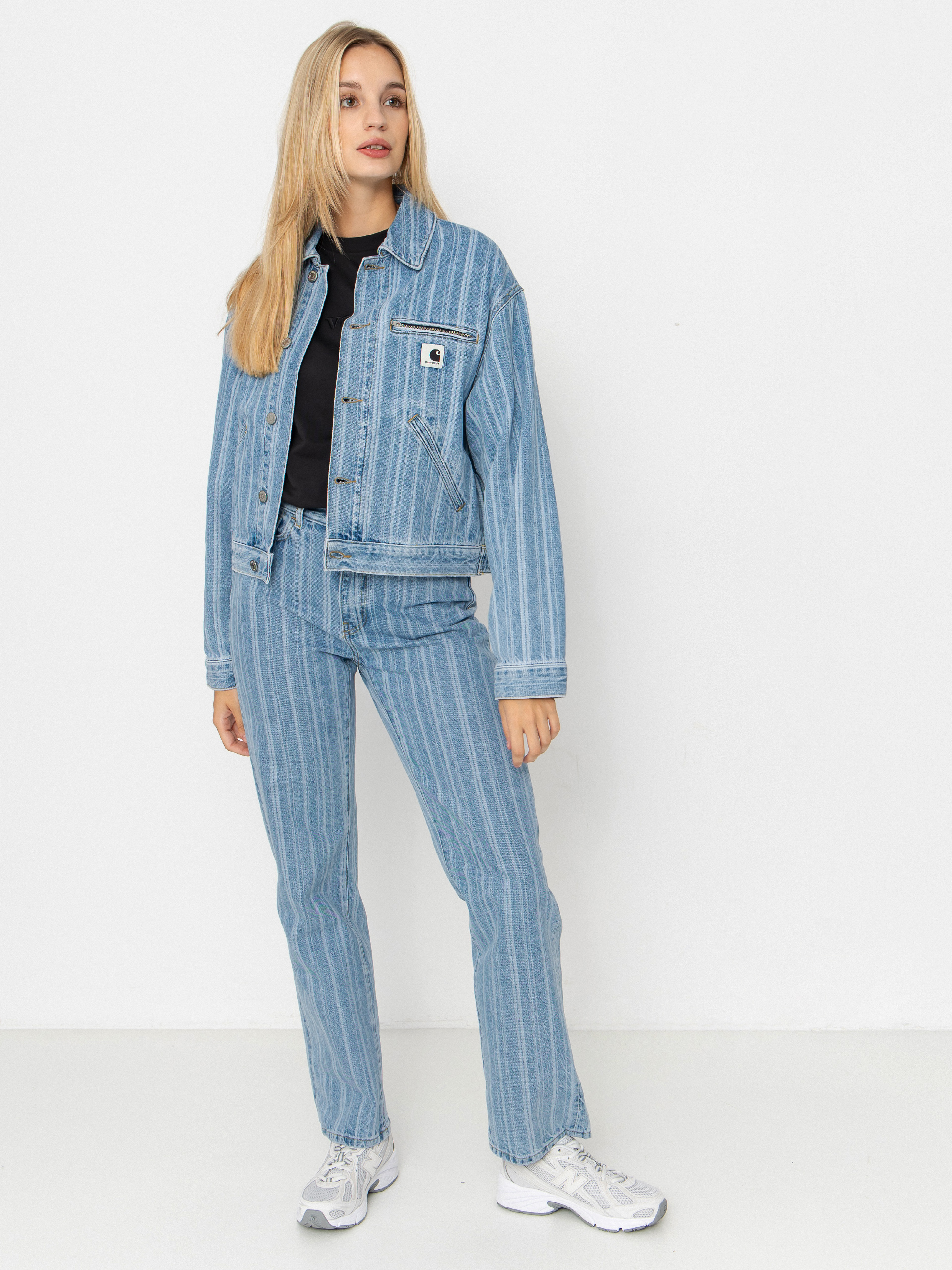 Spodnie Carhartt WIP Rylan Wmn (rylan stripe/blue/stone bleached)