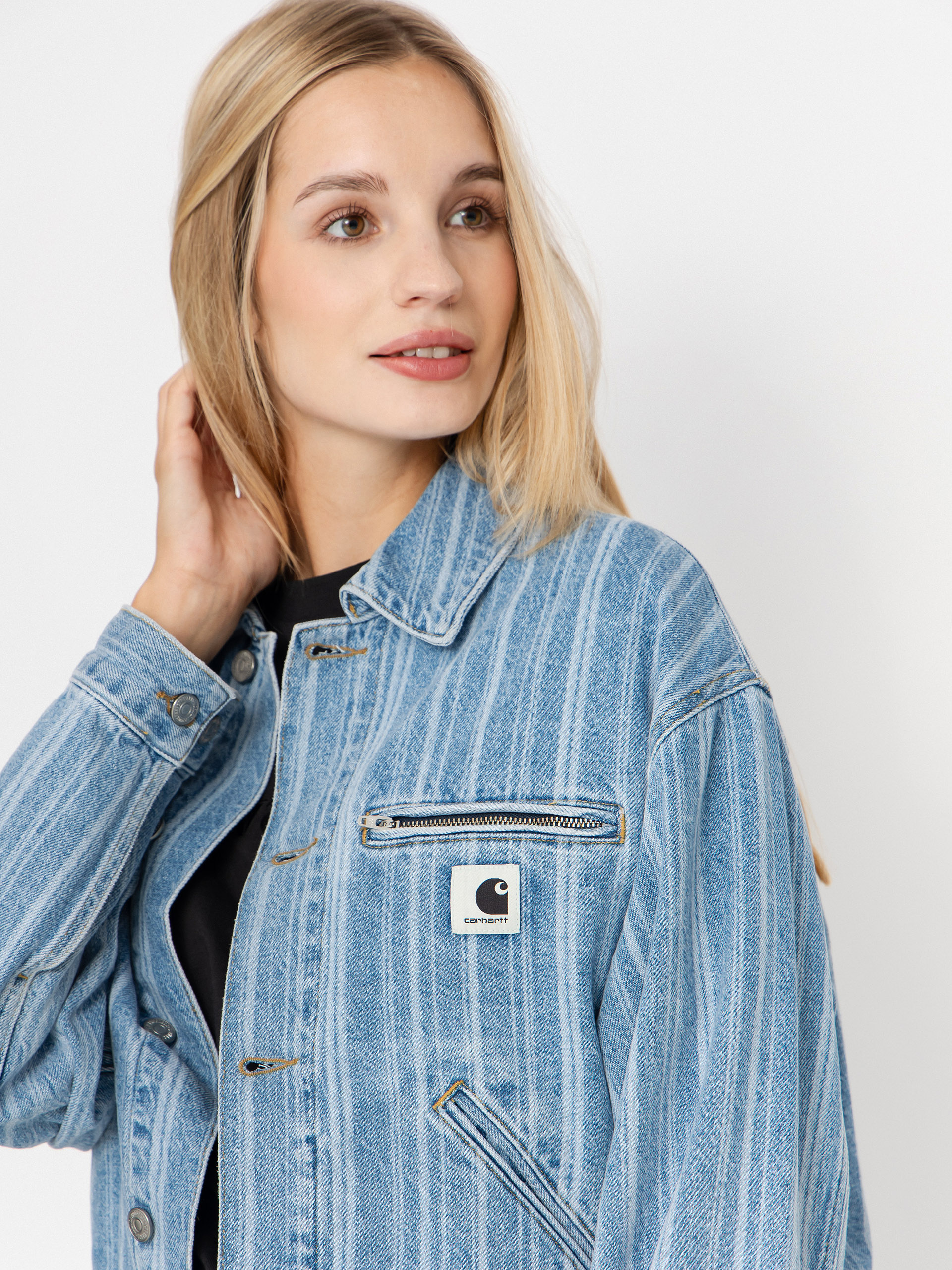 Spodnie Carhartt WIP Rylan Wmn (rylan stripe/blue/stone bleached)