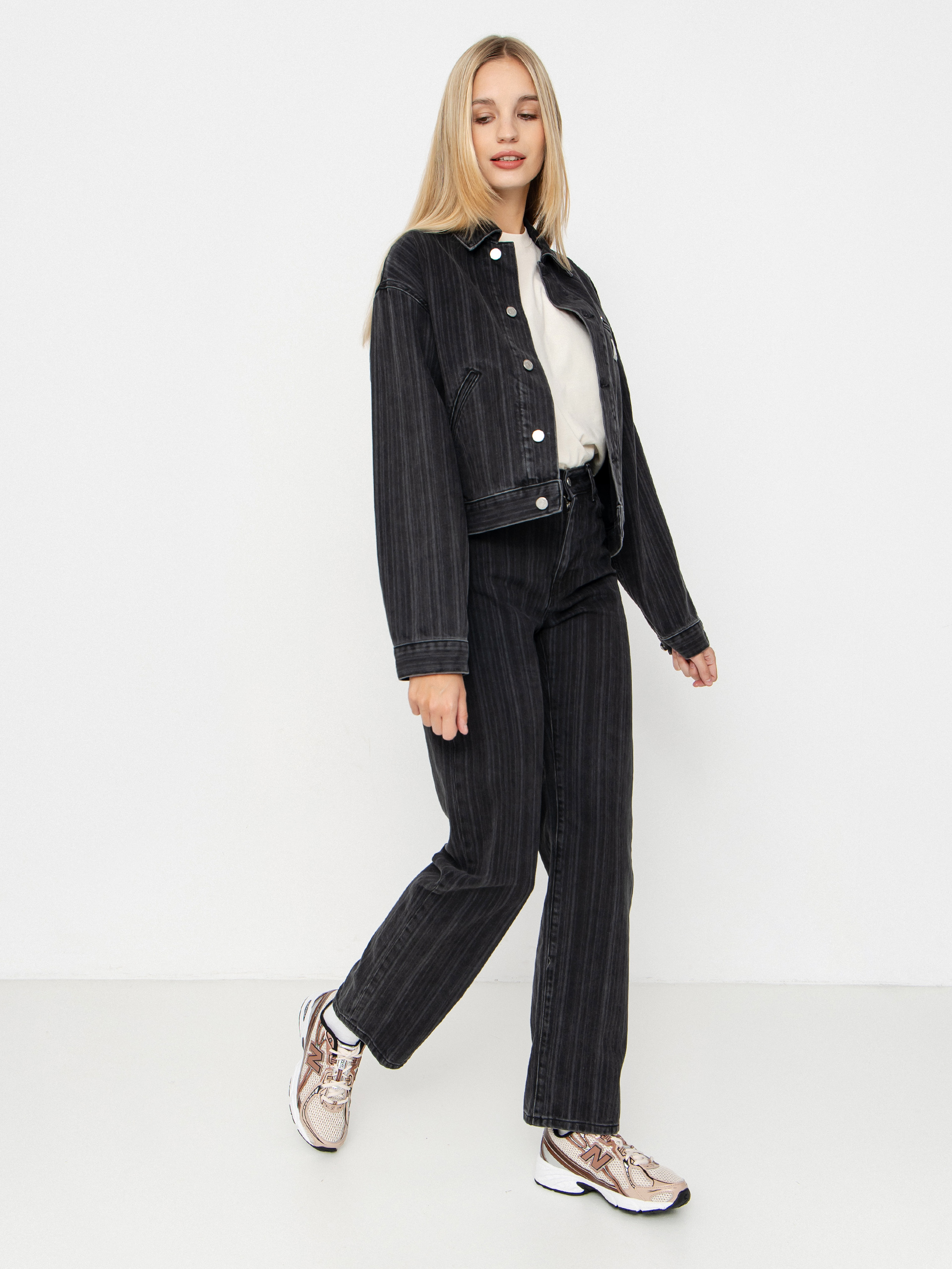 Kurtka Carhartt WIP Rylan Wmn (rylan stripe/black/stone washed)