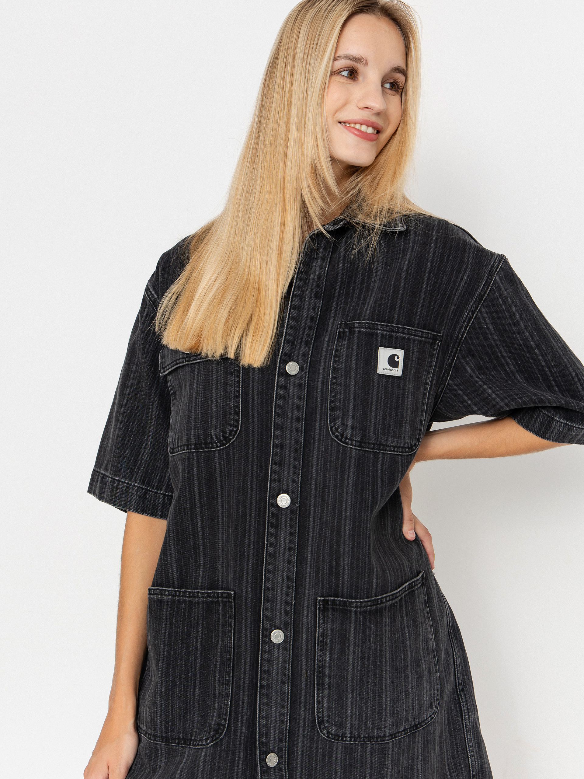 Sukienka Carhartt WIP Rylan Dress Wmn (rylan stripe/black/stone washed)