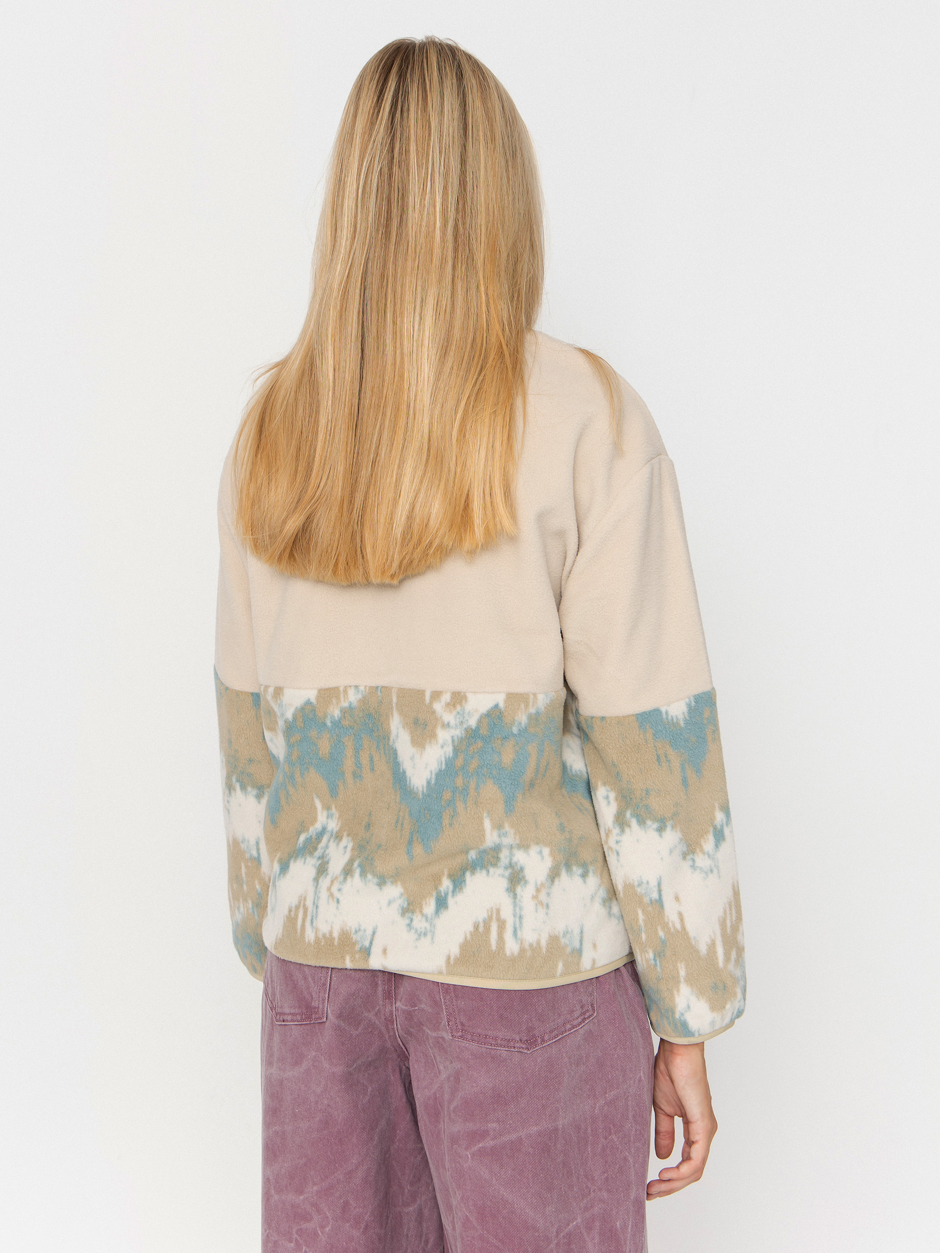 Damski Polar Iriedaily Half Indi Troyer (khaki grey)