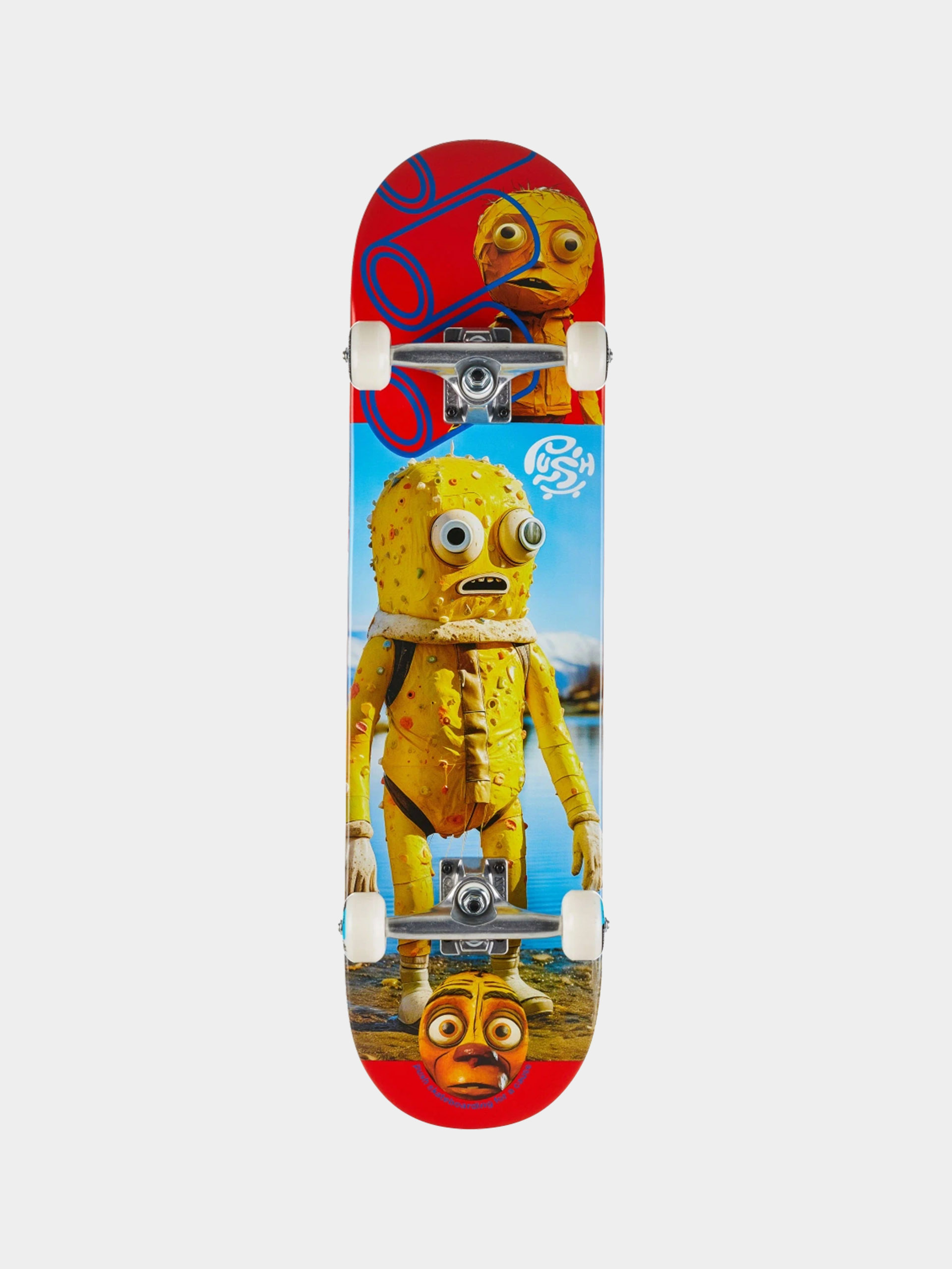 Deskorolka Push Yellow Man (red)