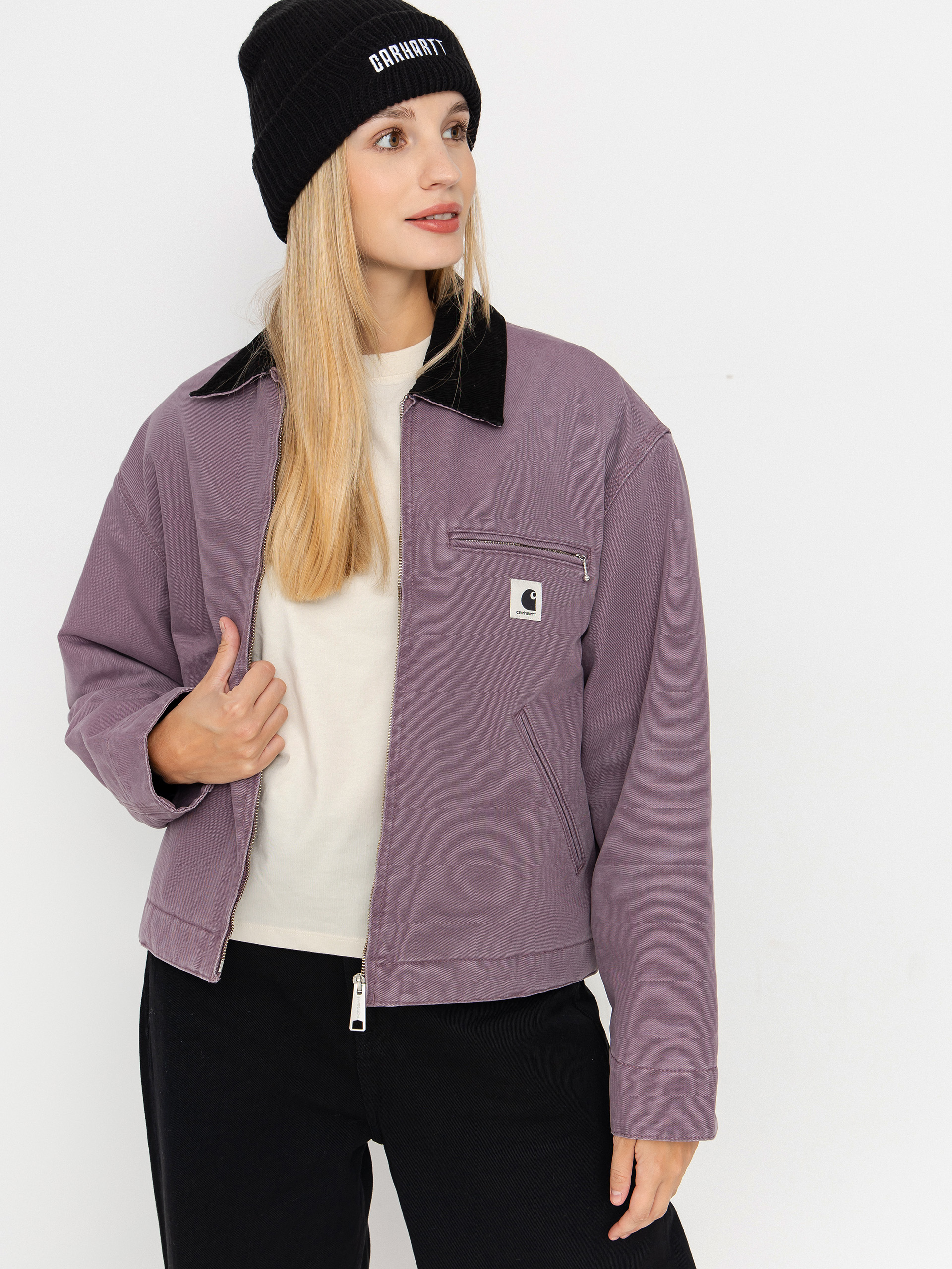 Kurtka Carhartt WIP OG Detroit Wmn (phlox/black/stone canvas)